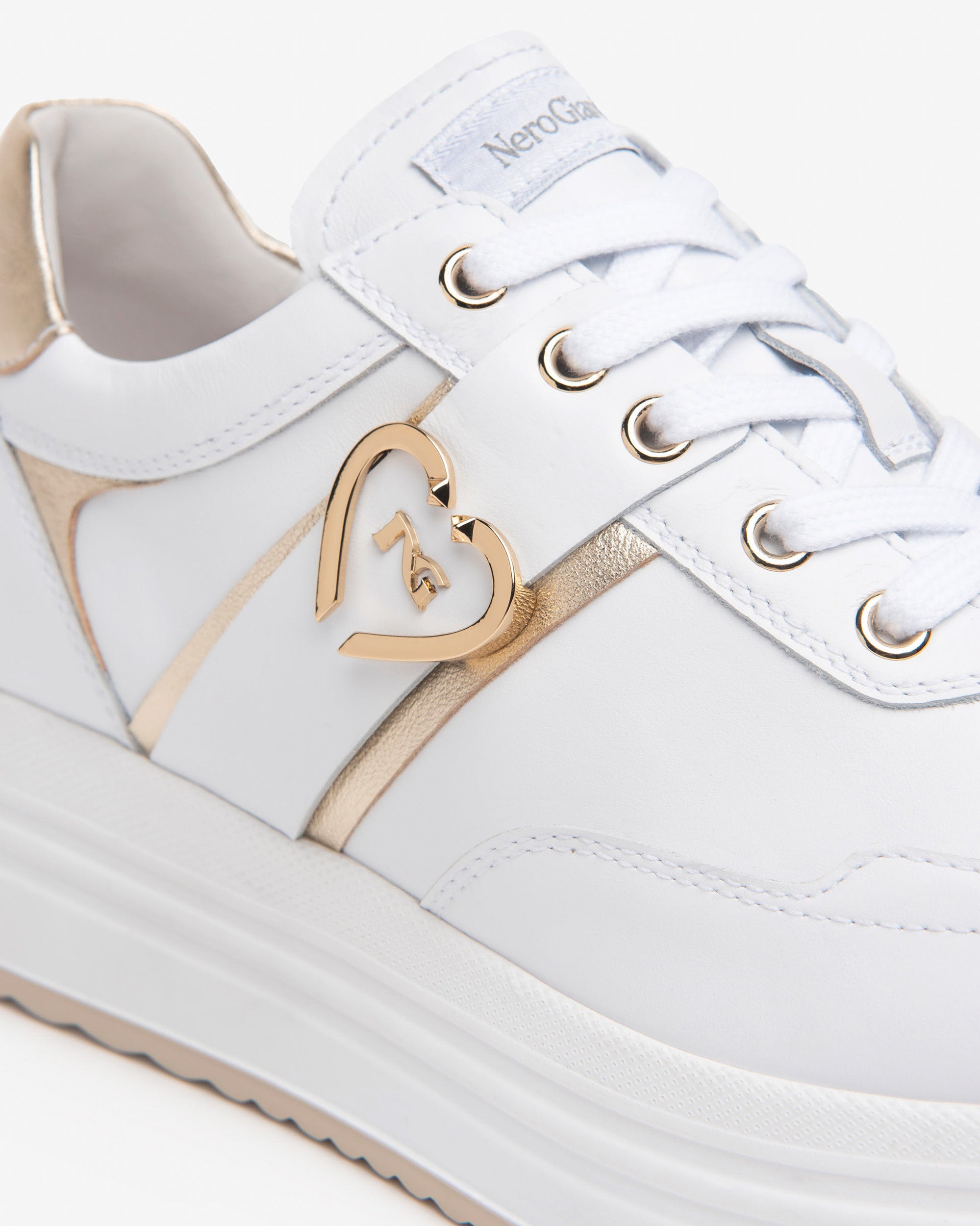 Nero Giardini Sneakers basket cuir tissu technique femme