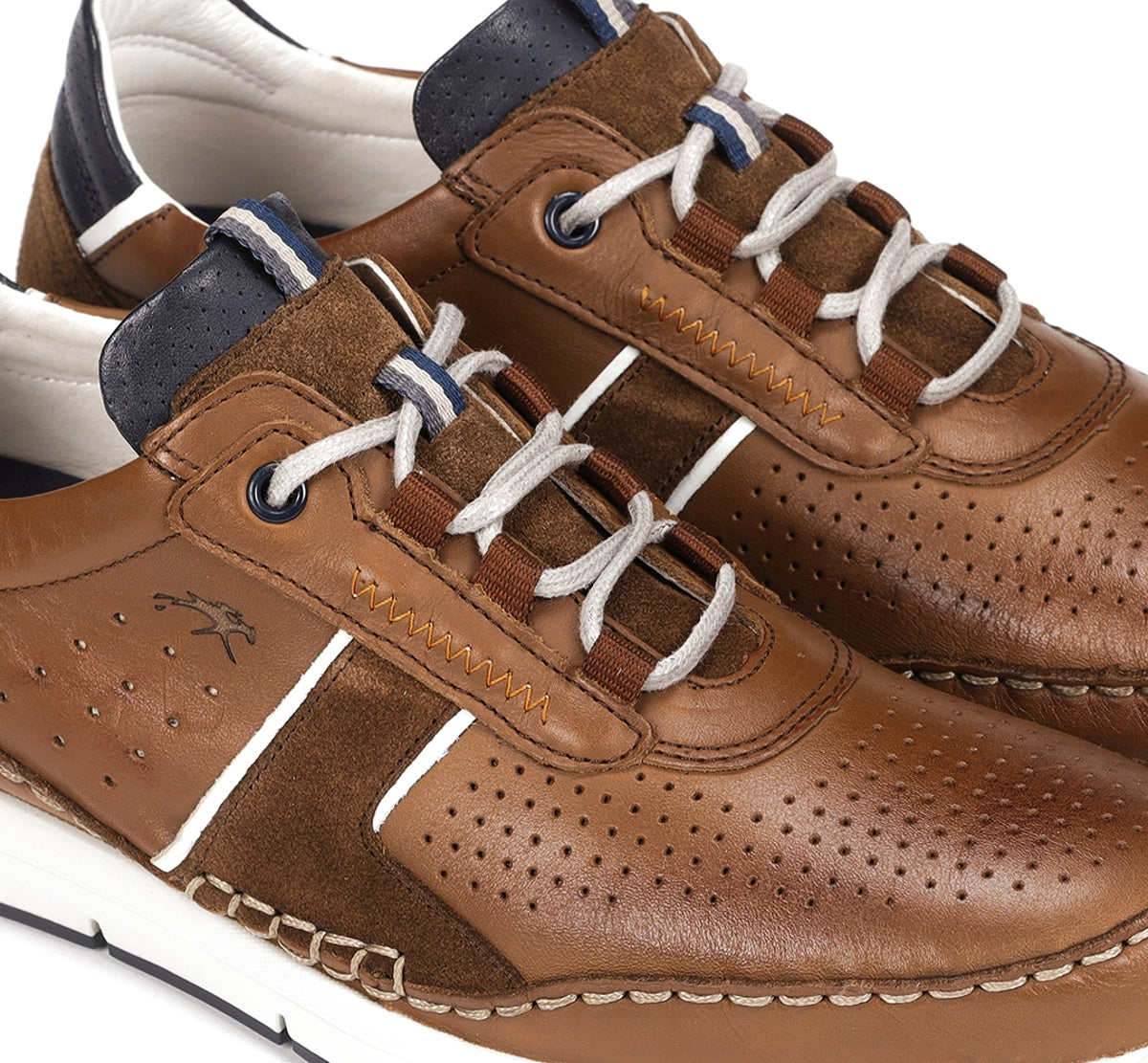 Fluchos Yannic F1442 basket homme marron à lacets