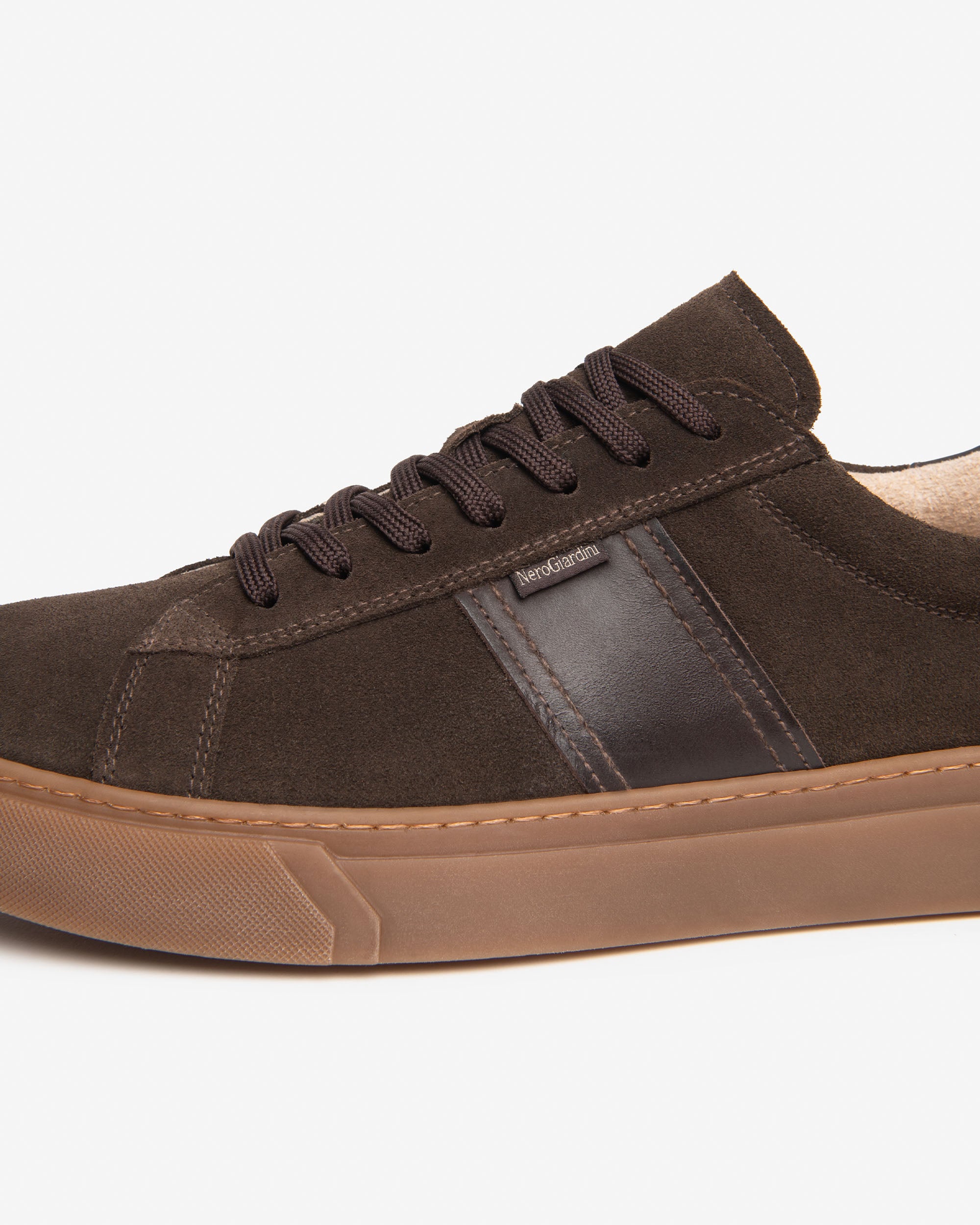 Nero Giardini Sneakers baskets homme cuir et daim