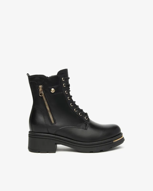 Nero Giardini Combat Boots rangers femme cuir hiver