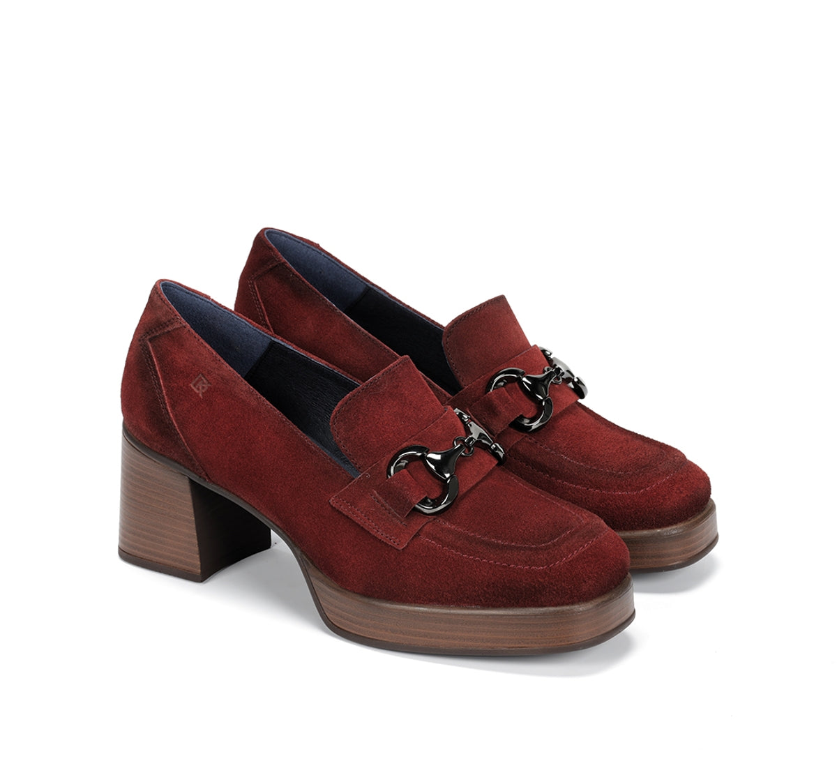 Dorking by Fluchos Cristel D9155 mocassins rouges plateforme
