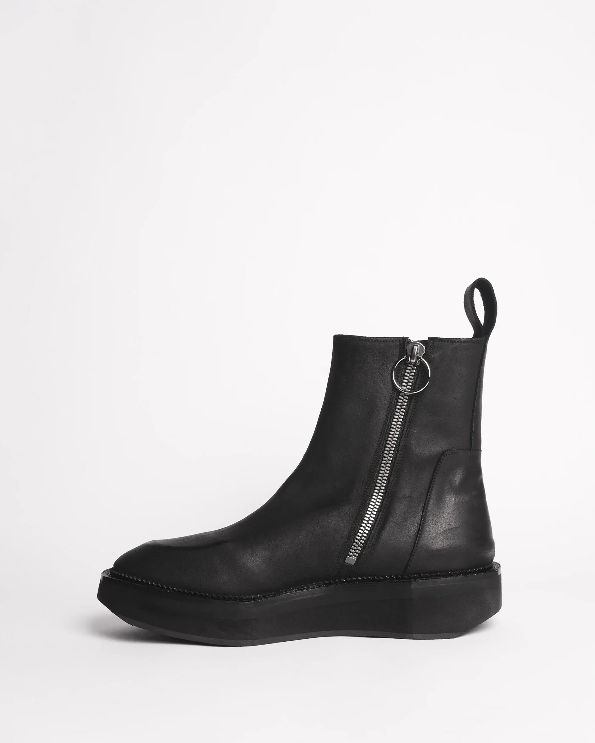 Premiata 002 boots homme cuir bout carré