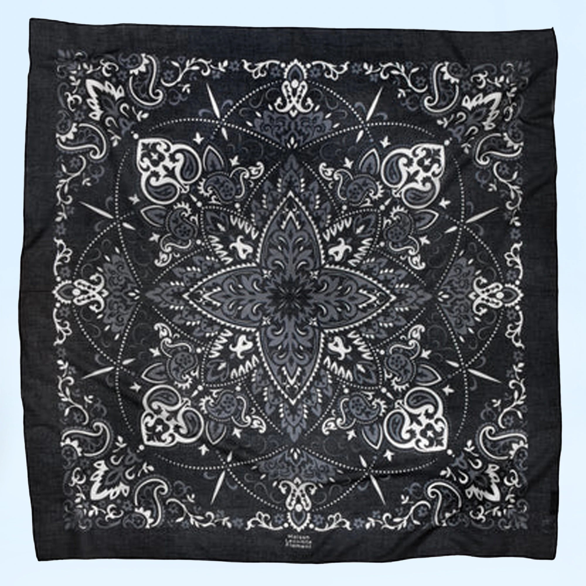 Lecomte Flament écharpe bandana coton 100x100cm