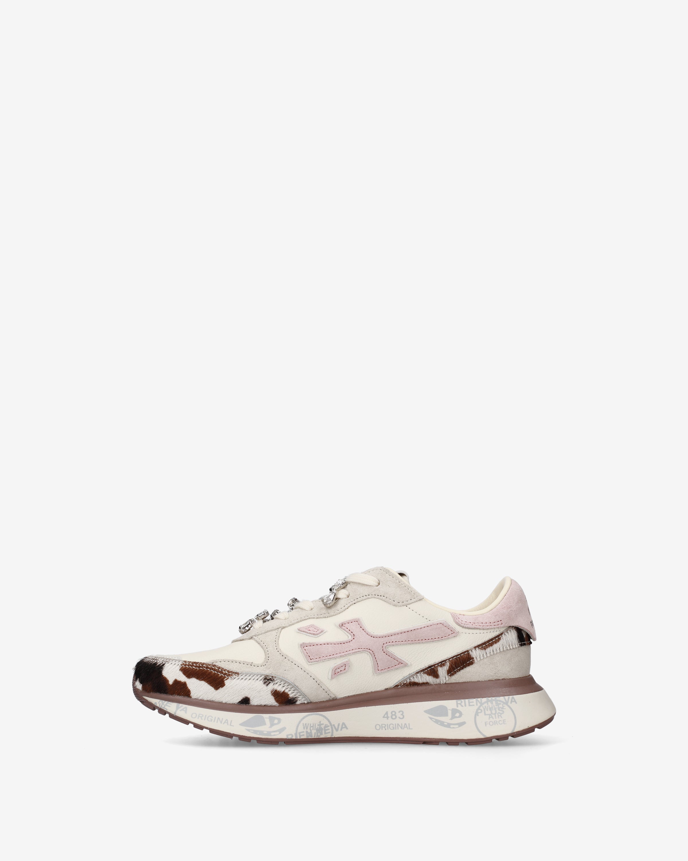 Premiata Lauryn 8456k baskets crème rose