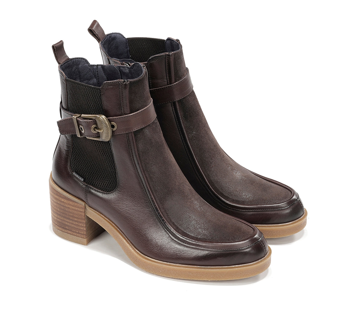 Dorking by Fluchos Aroma D9755 bottines marron cuir femme