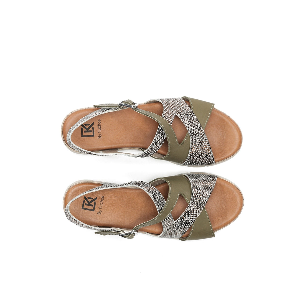 Dorking Klau D9485 sandales femme vertes
