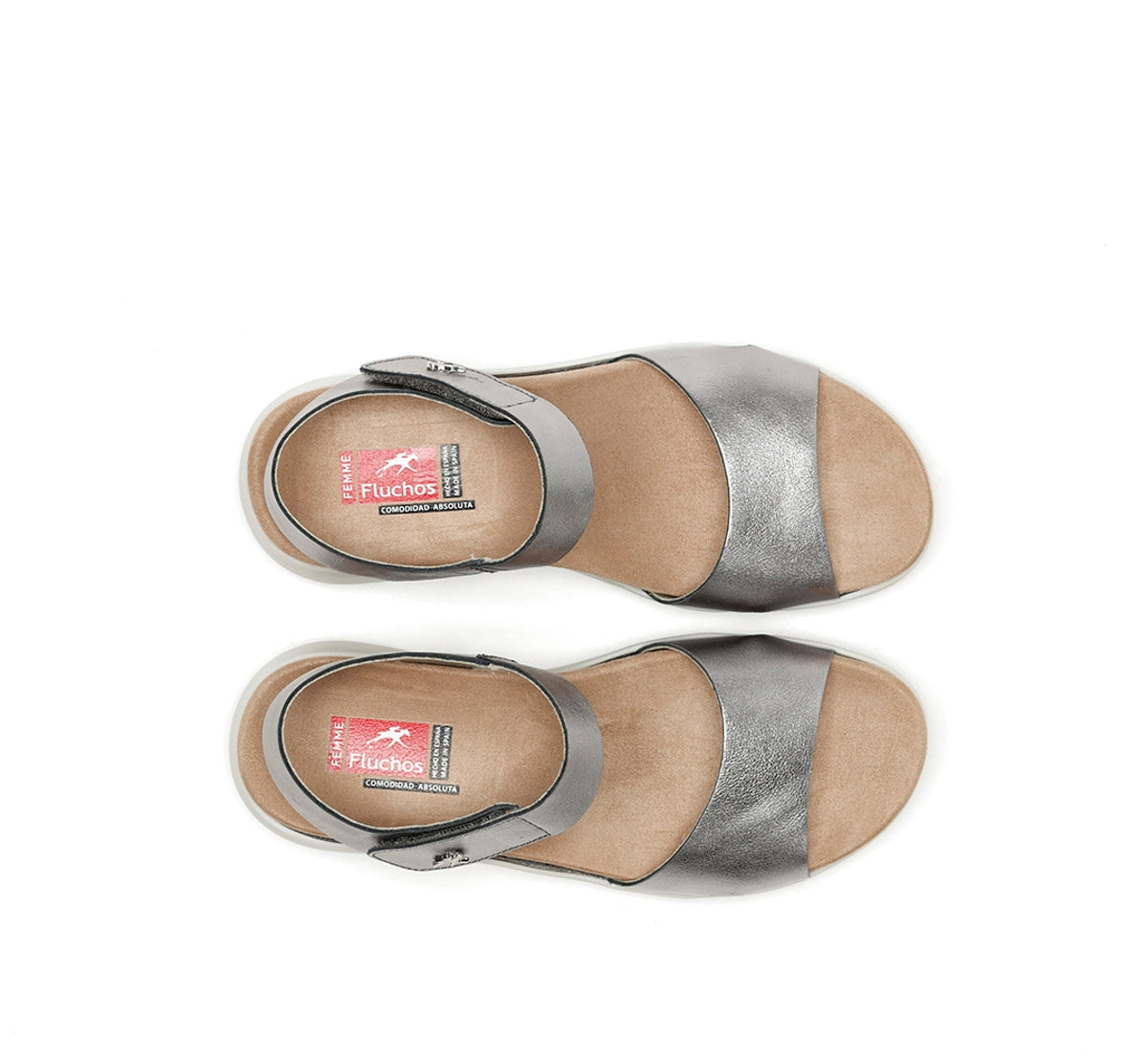 Fluchos Yagon F1475 sandales argent femme cuir
