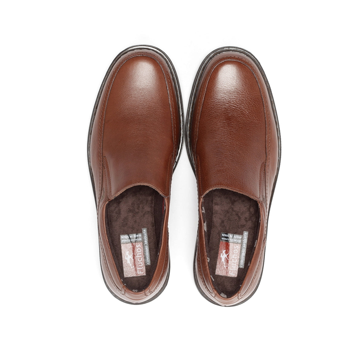 Fluchos Clipper 9578 slip on homme marron cuir