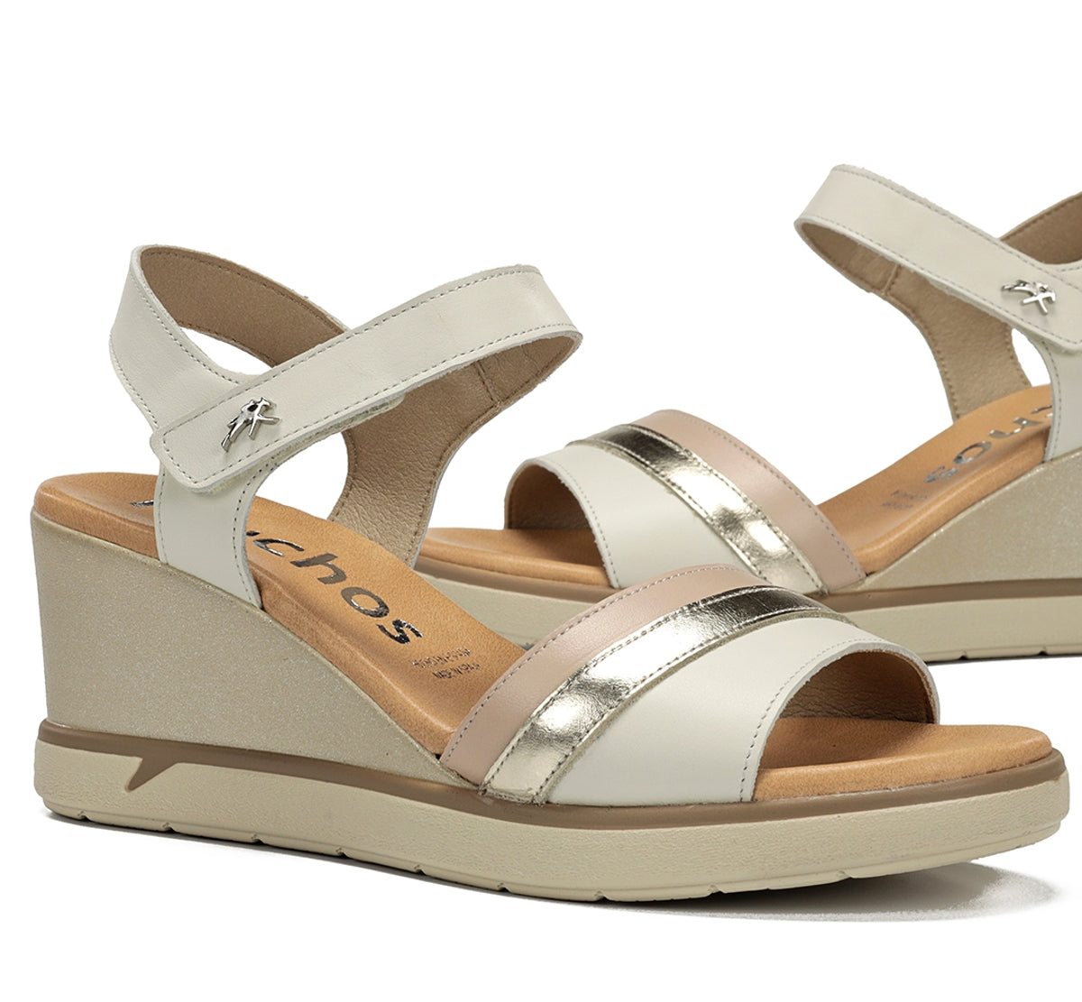 Fluchos Smash F2390 sandale compensee blanche femme