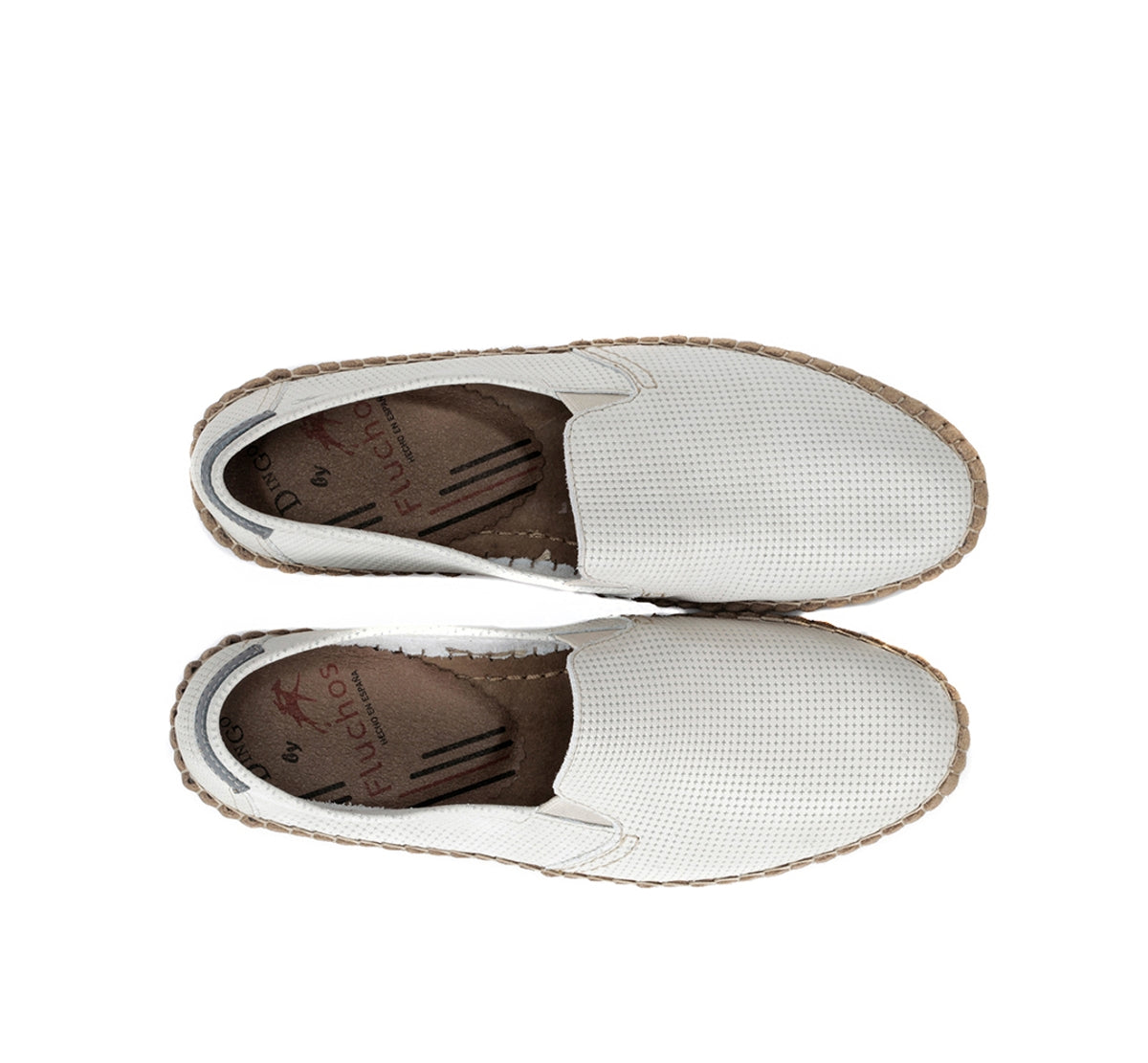 Fluchos Bahamas 8674 mocassins homme blanc