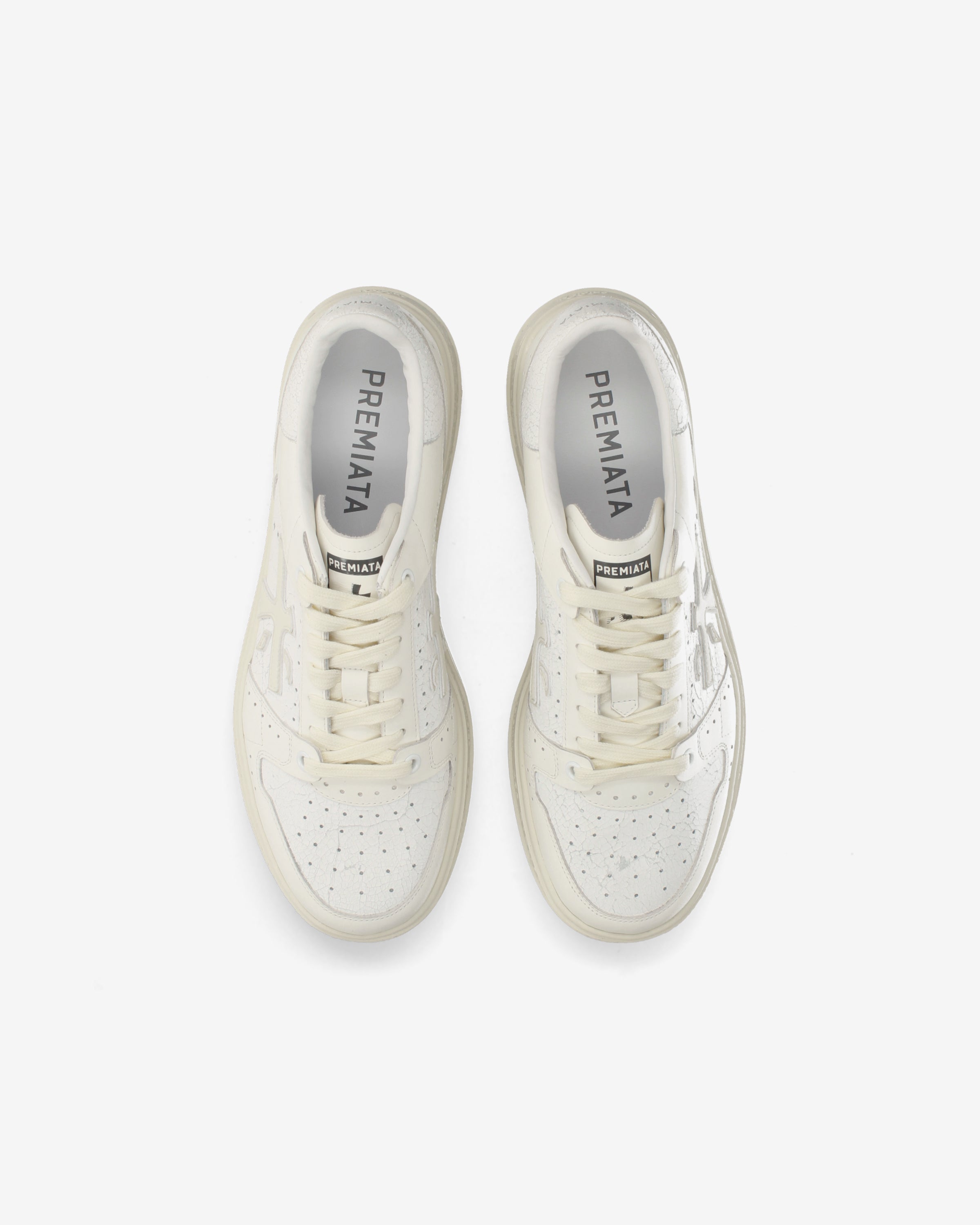 Premiata Quinn 8649 baskets homme blanc crème