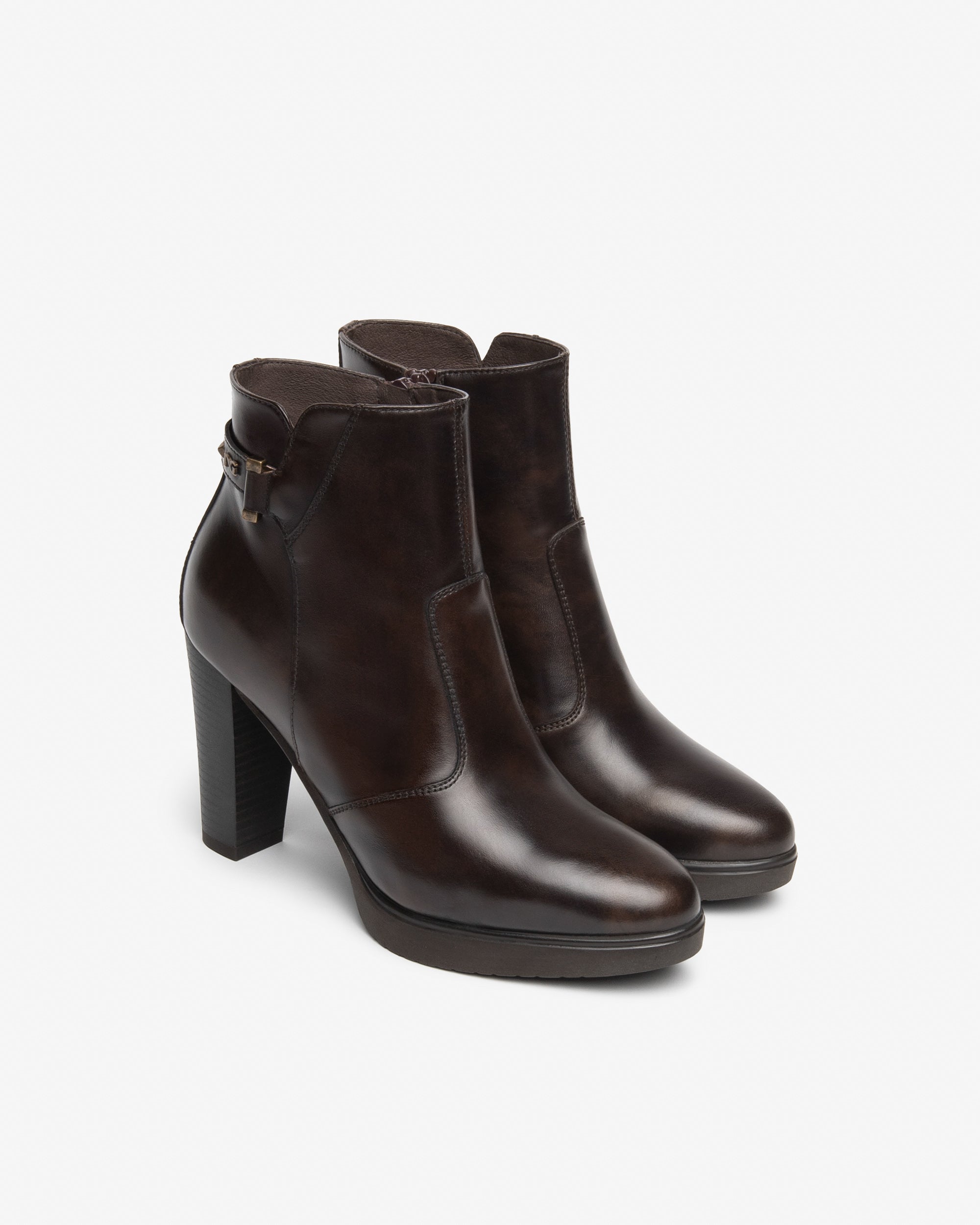 Nero Giardini Ankle Booties bottines cuir femme talon 95 mm