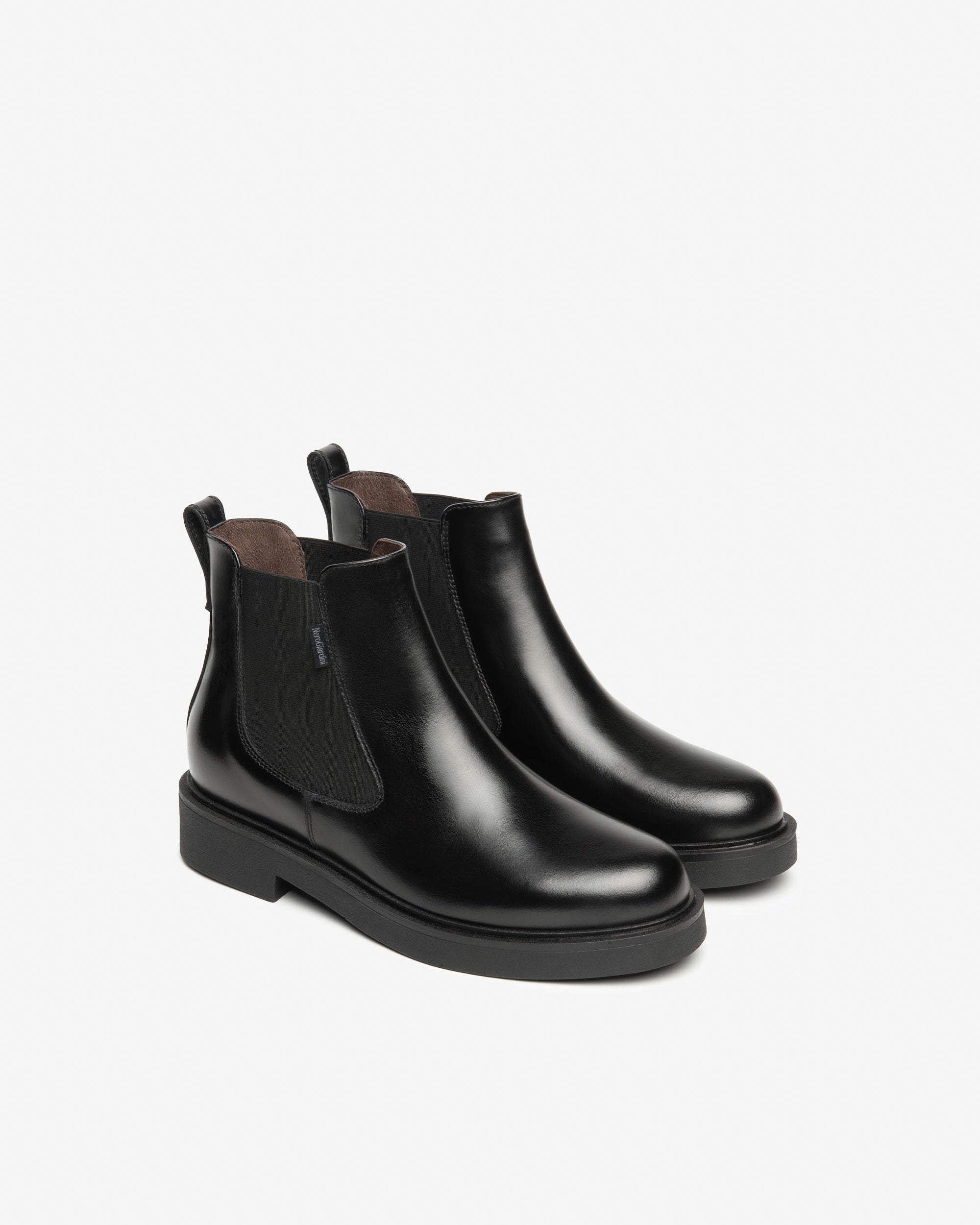 Nero Giardini Chelsea Boots bottines cuir femme noir