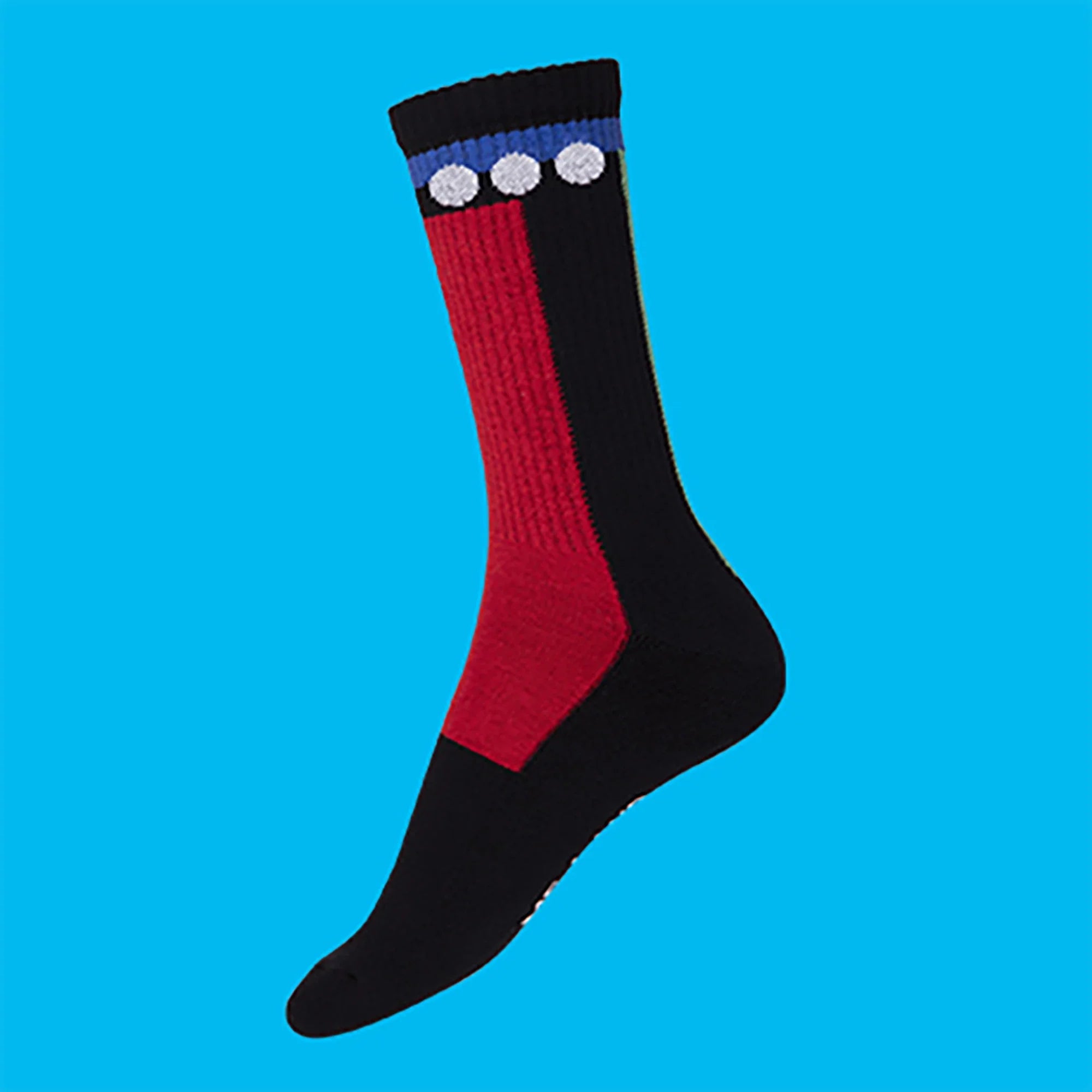 Me.Land Geo chaussettes sport coton bio noir géométrique