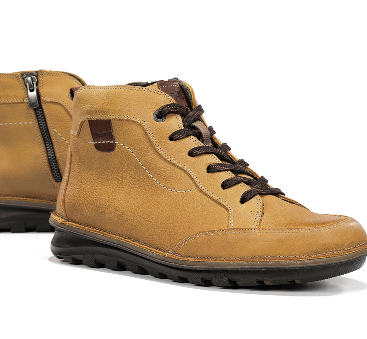 Fluchos Alvin F2261 bottines jaune homme à lacets