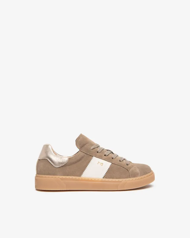 Nero Giardini Sneakers Baskets Daim Cuir Femme Lacets
