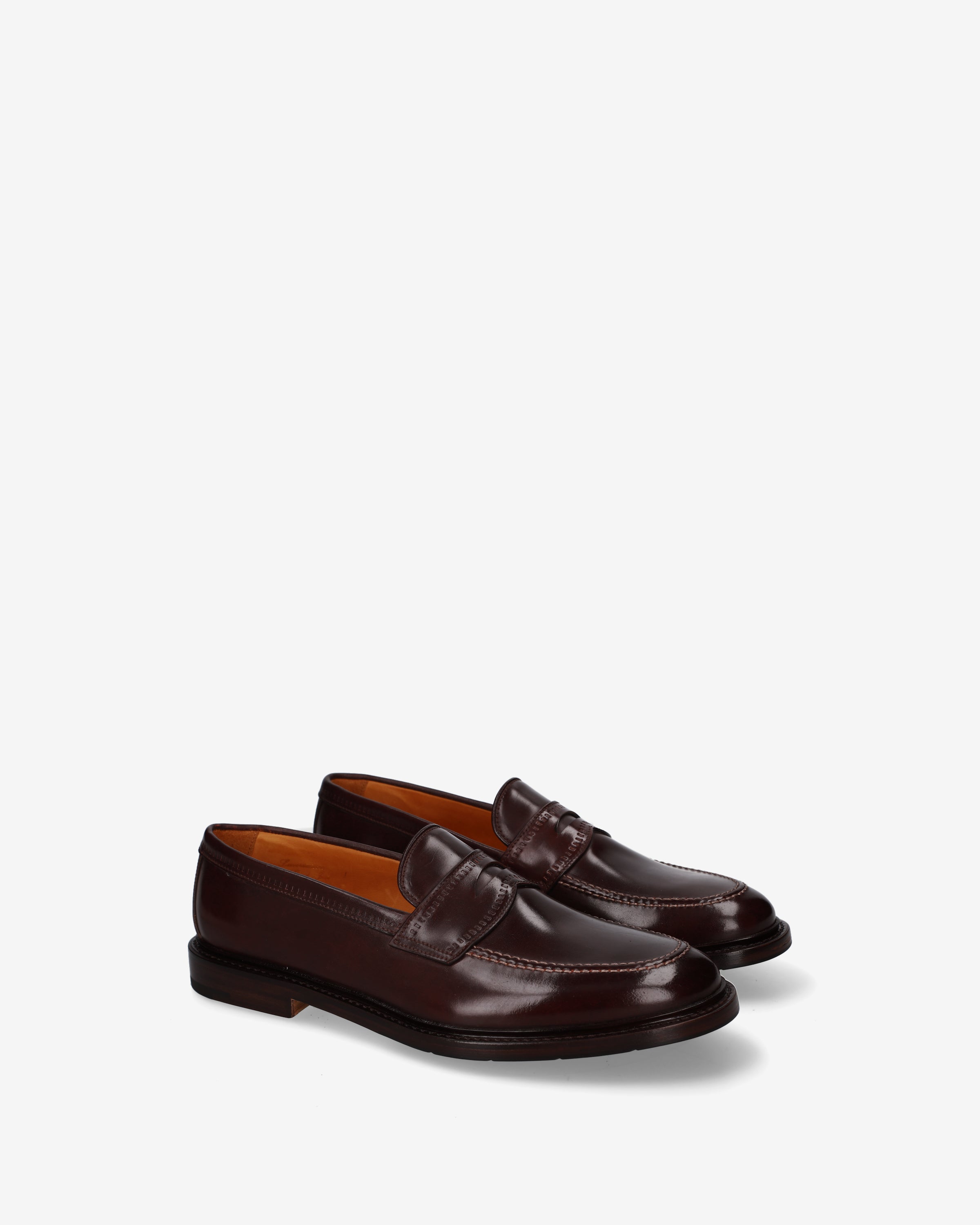 Premiata Mocassini loafers cuir bordeaux homme