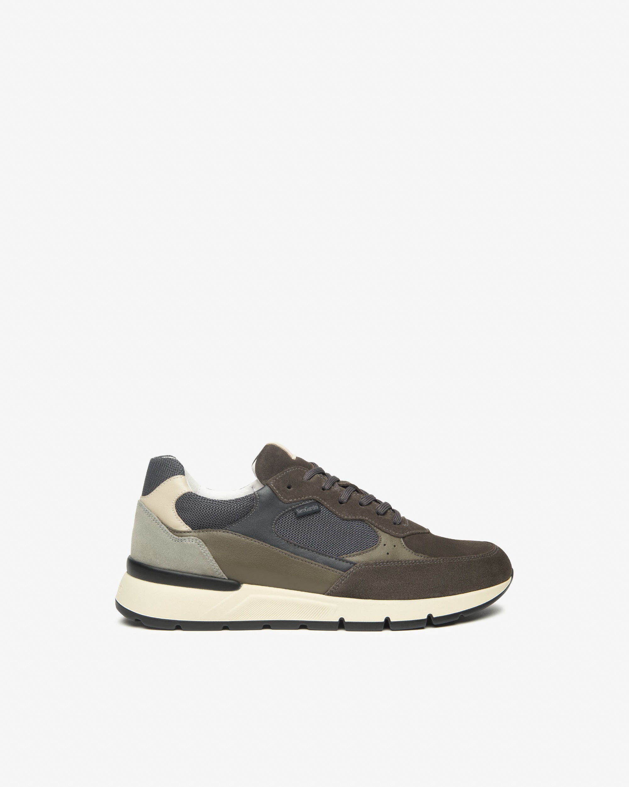 Nero Giardini Sneakers Baskets Homme Daim Cuir Toile