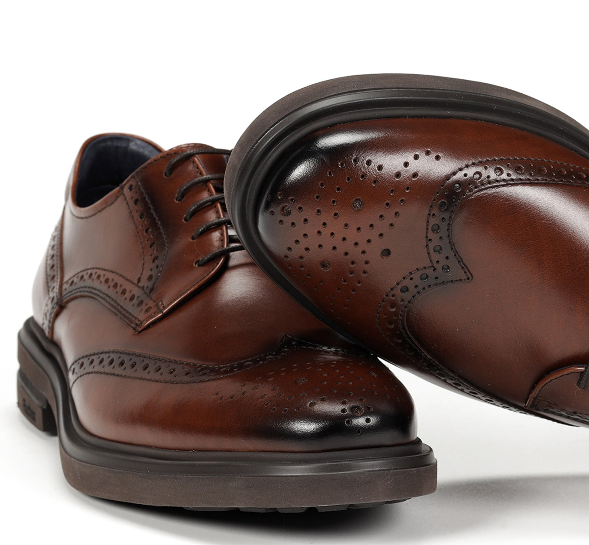 Fluchos Belgas F0628 derbies marron cuir homme