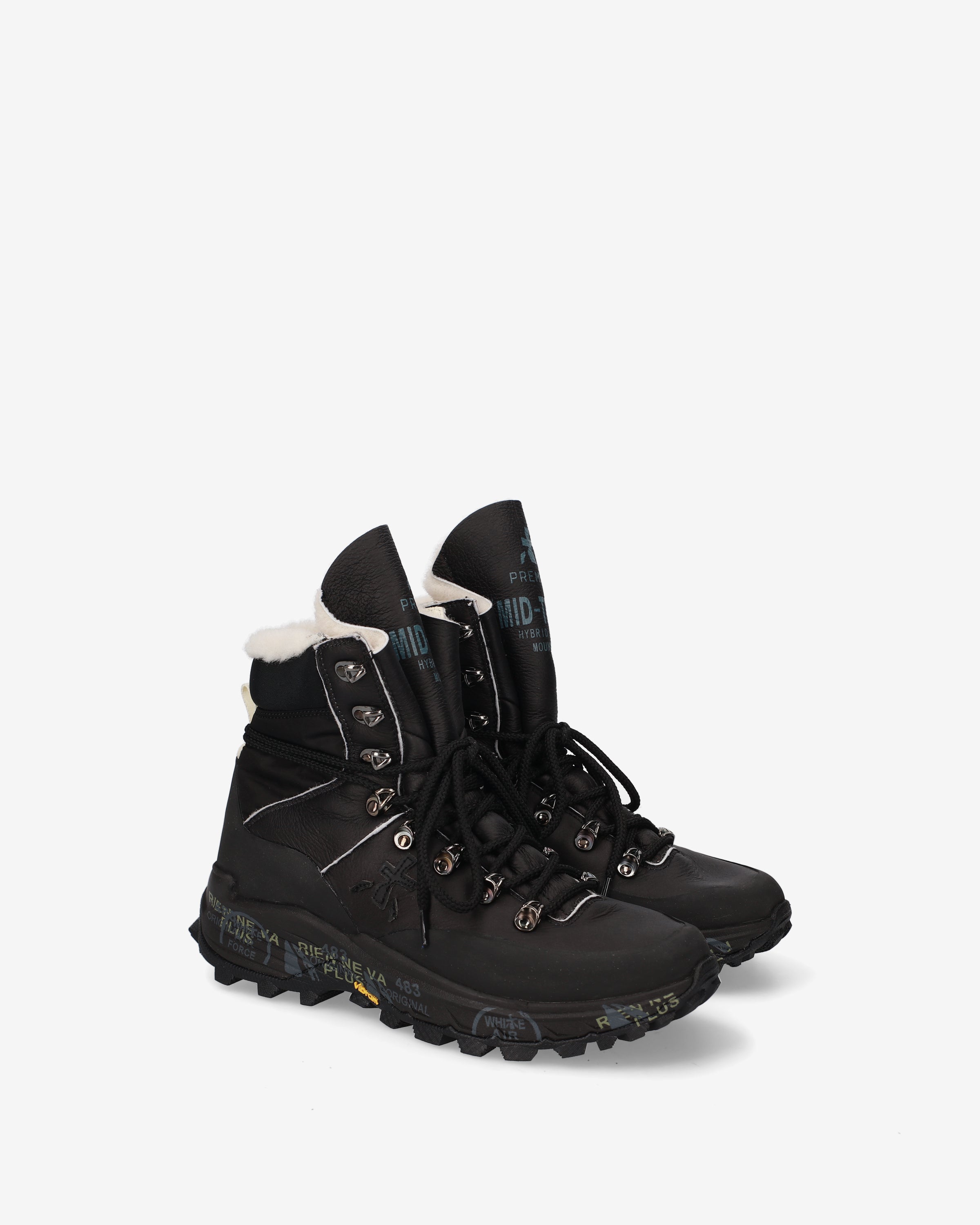 Premiata MidTreckd 529M sneakers femme noir fourrée