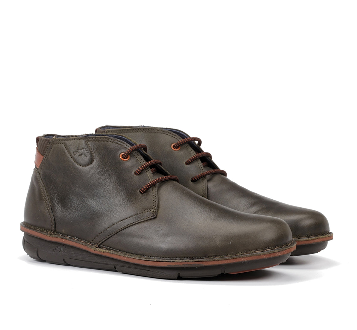 Fluchos Alfa F0701 bottines vert homme cuir