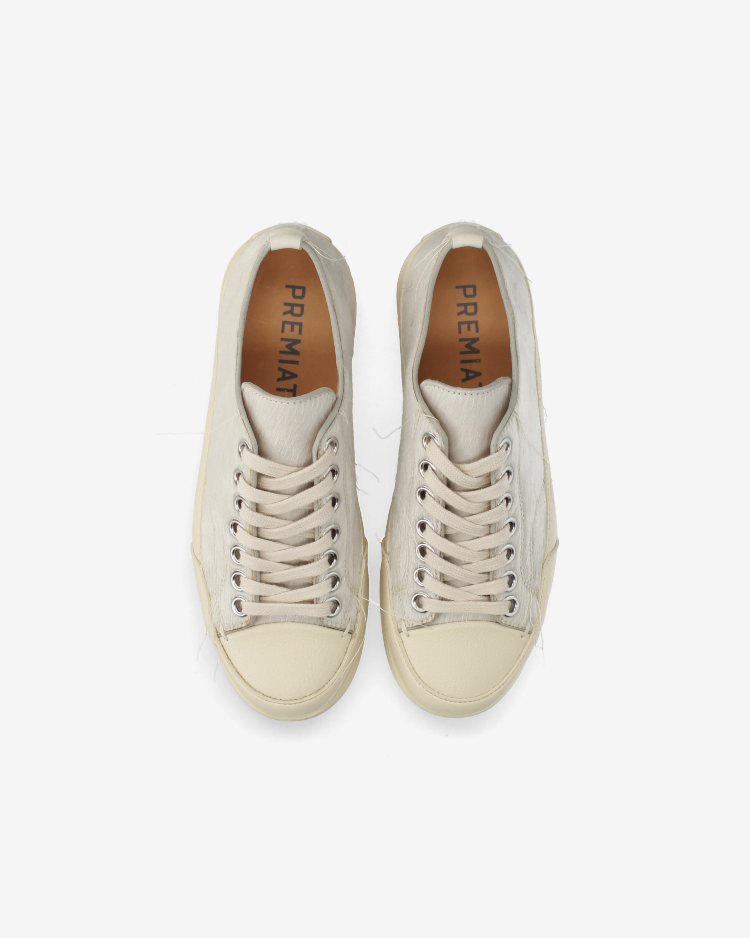 Premiata Vincentd 15 8612 Sneakers Crème Cuir