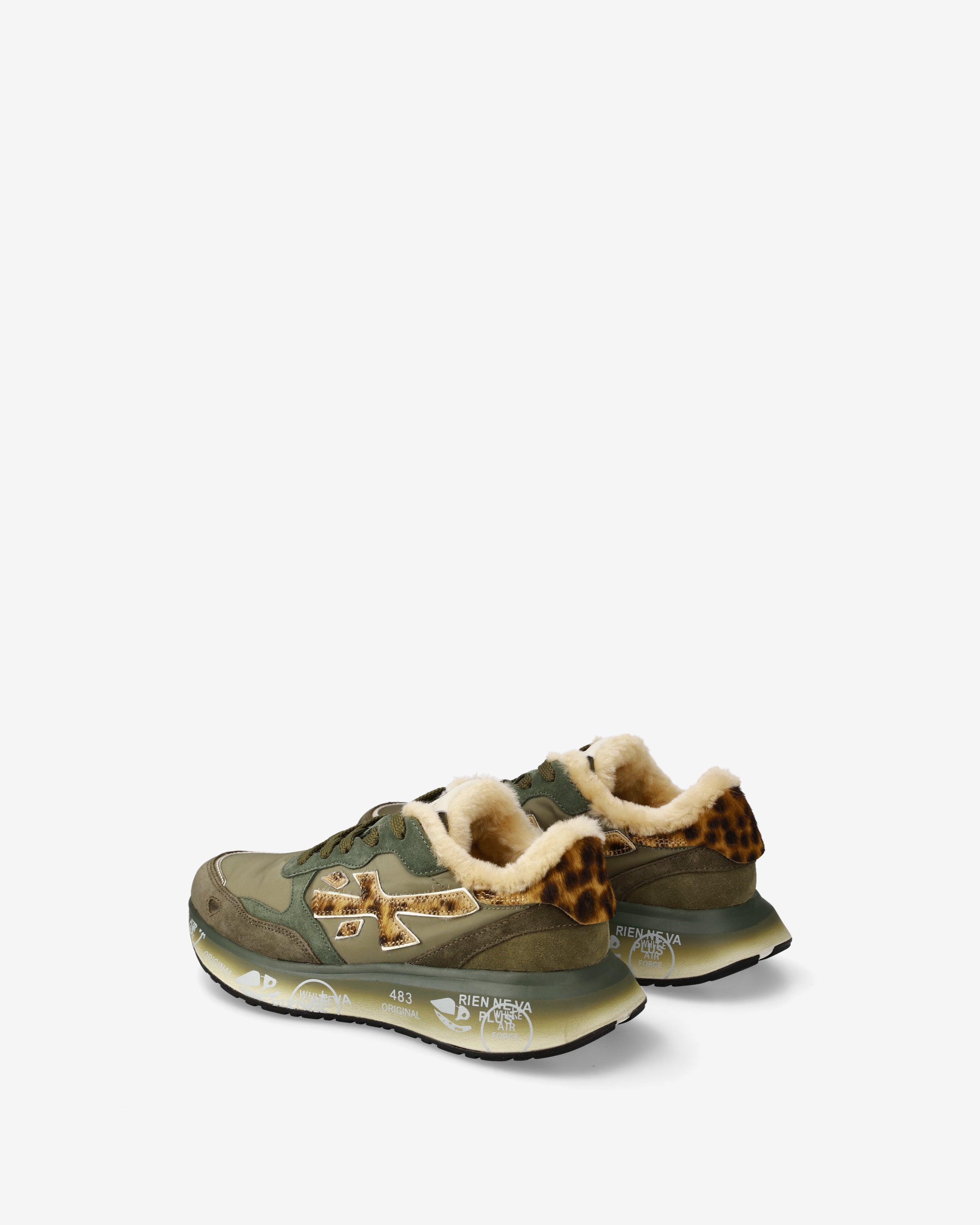 Premiata Lauryn 7790 sneakers femme vert sauge olive