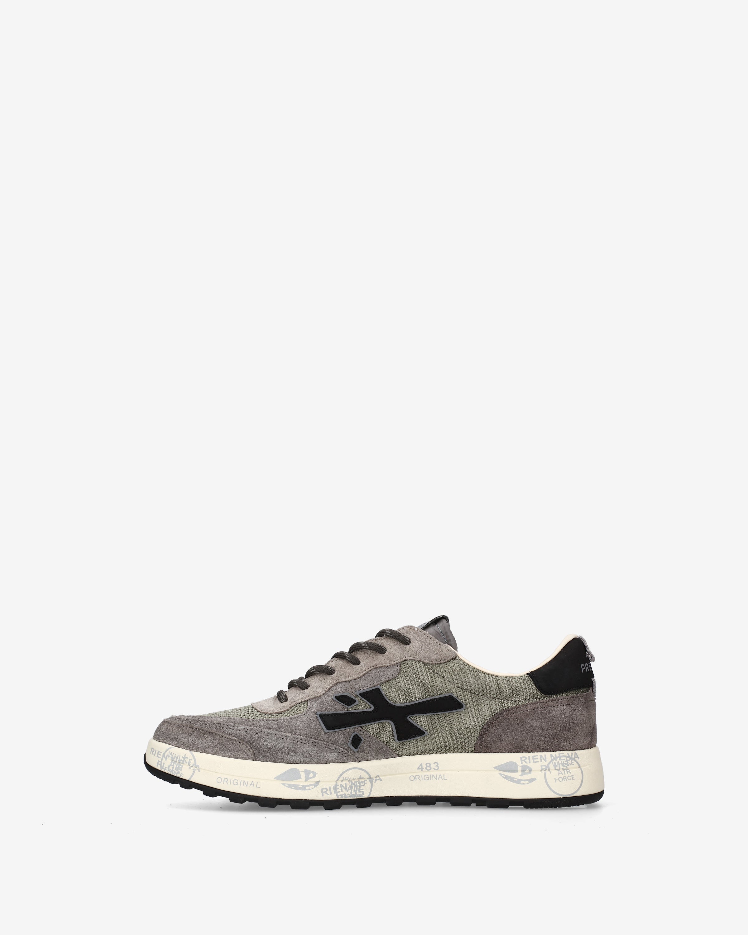 Premiata Nous 8459 baskets beige taupe cuir homme