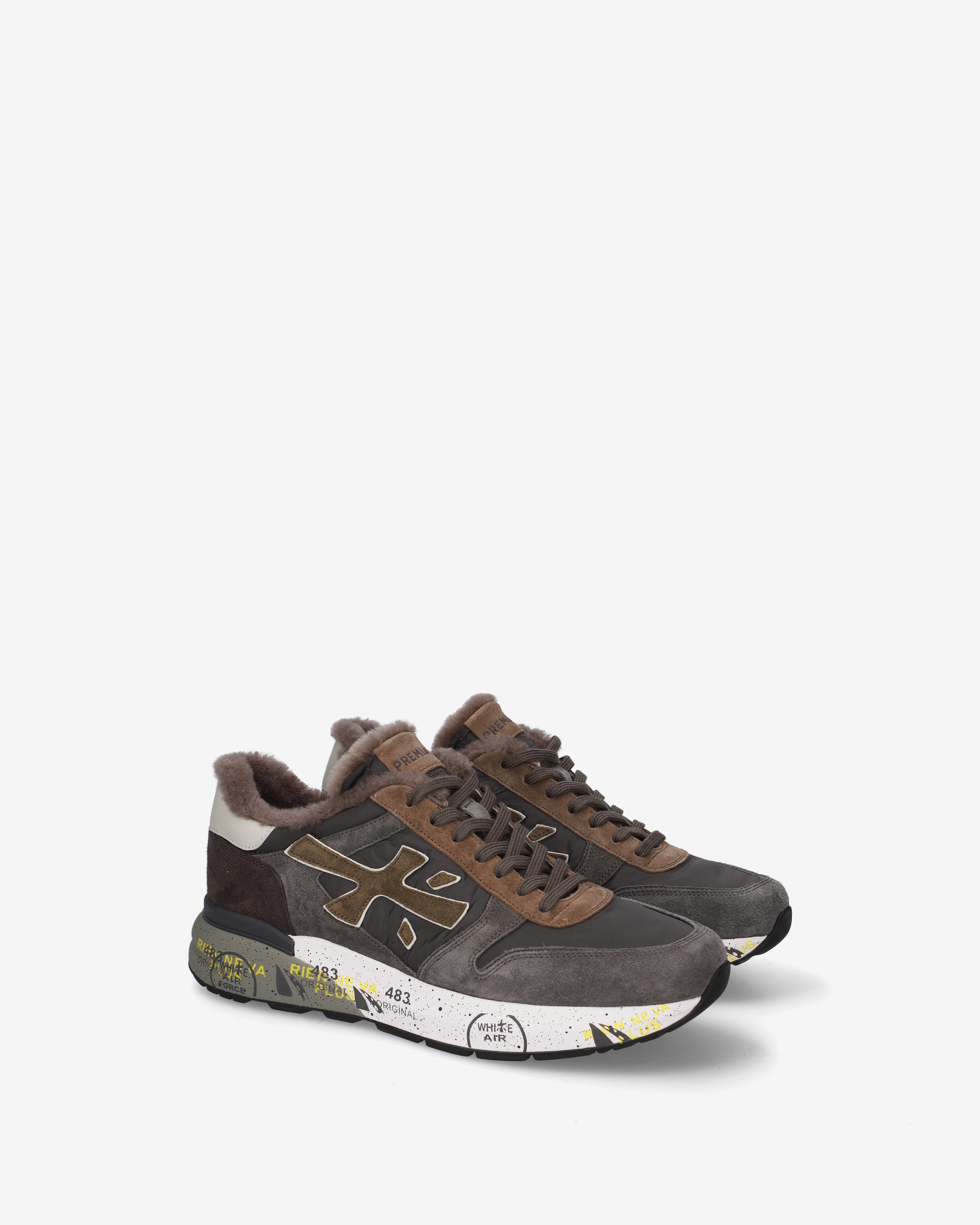 Premiata Mick 8432M Basket Daim Marron Homme