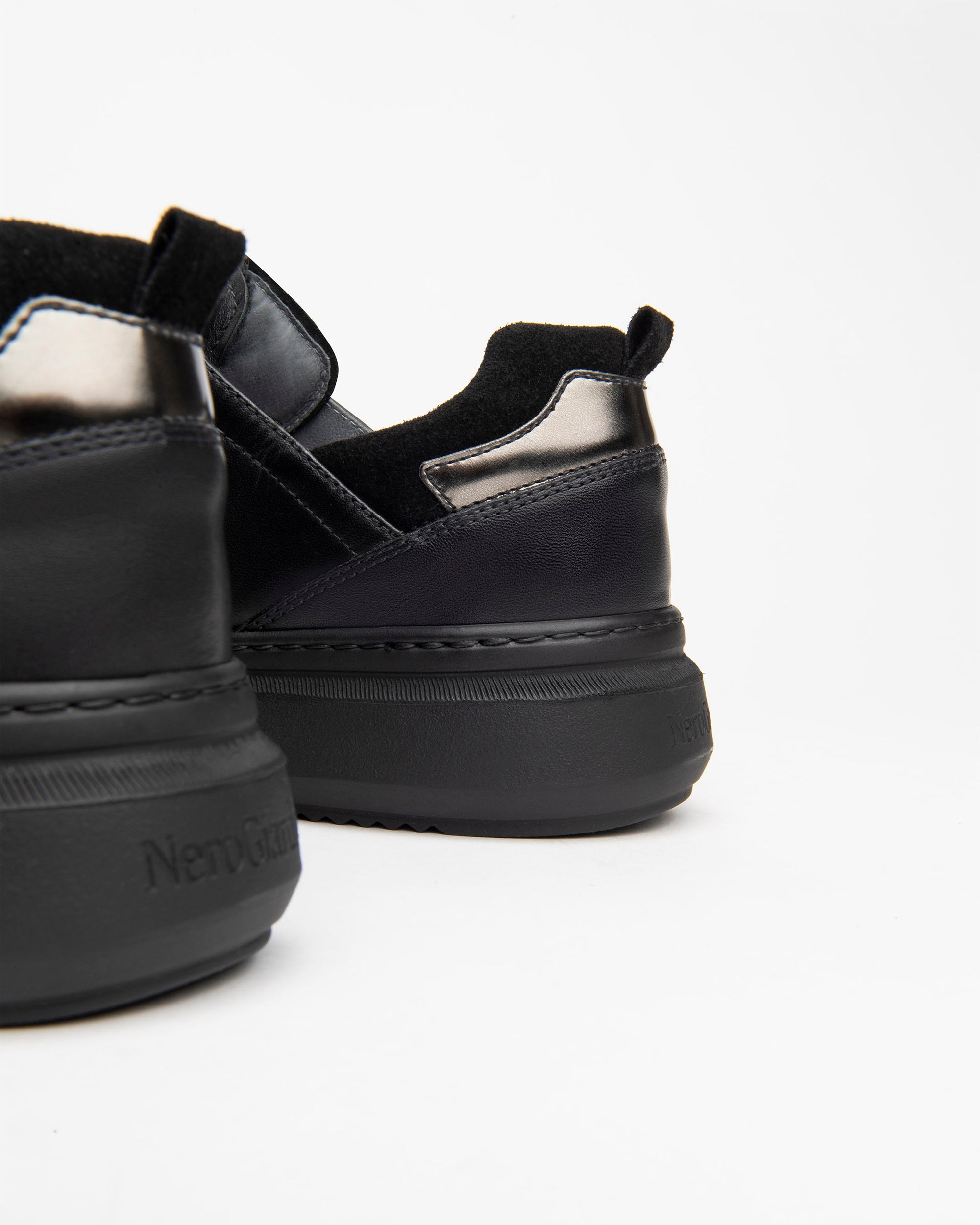 Nero Giardini Sneakers baskets cuir imprimé animal 4cm