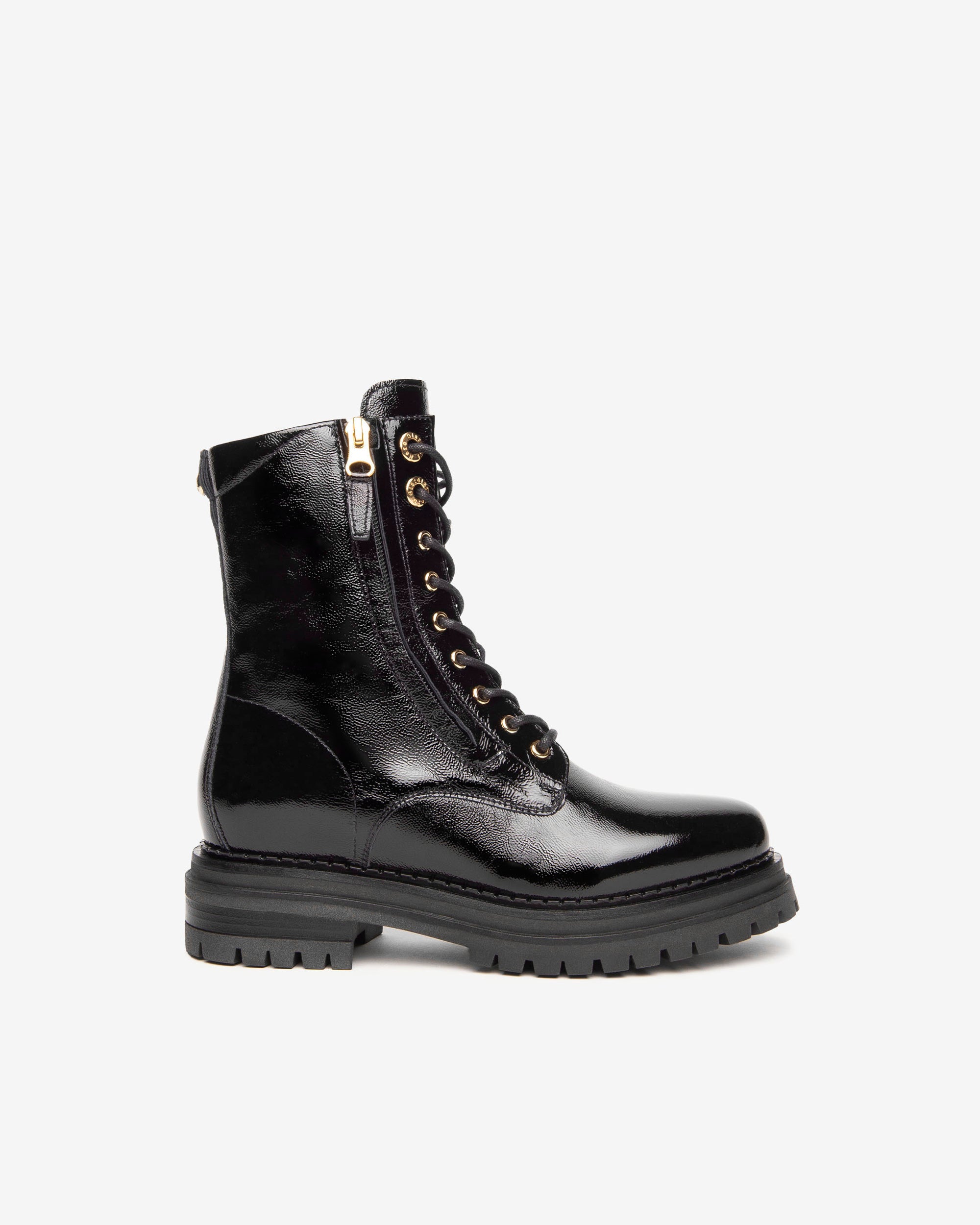 Nero Giardini Combat Boots bottines vernis femme
