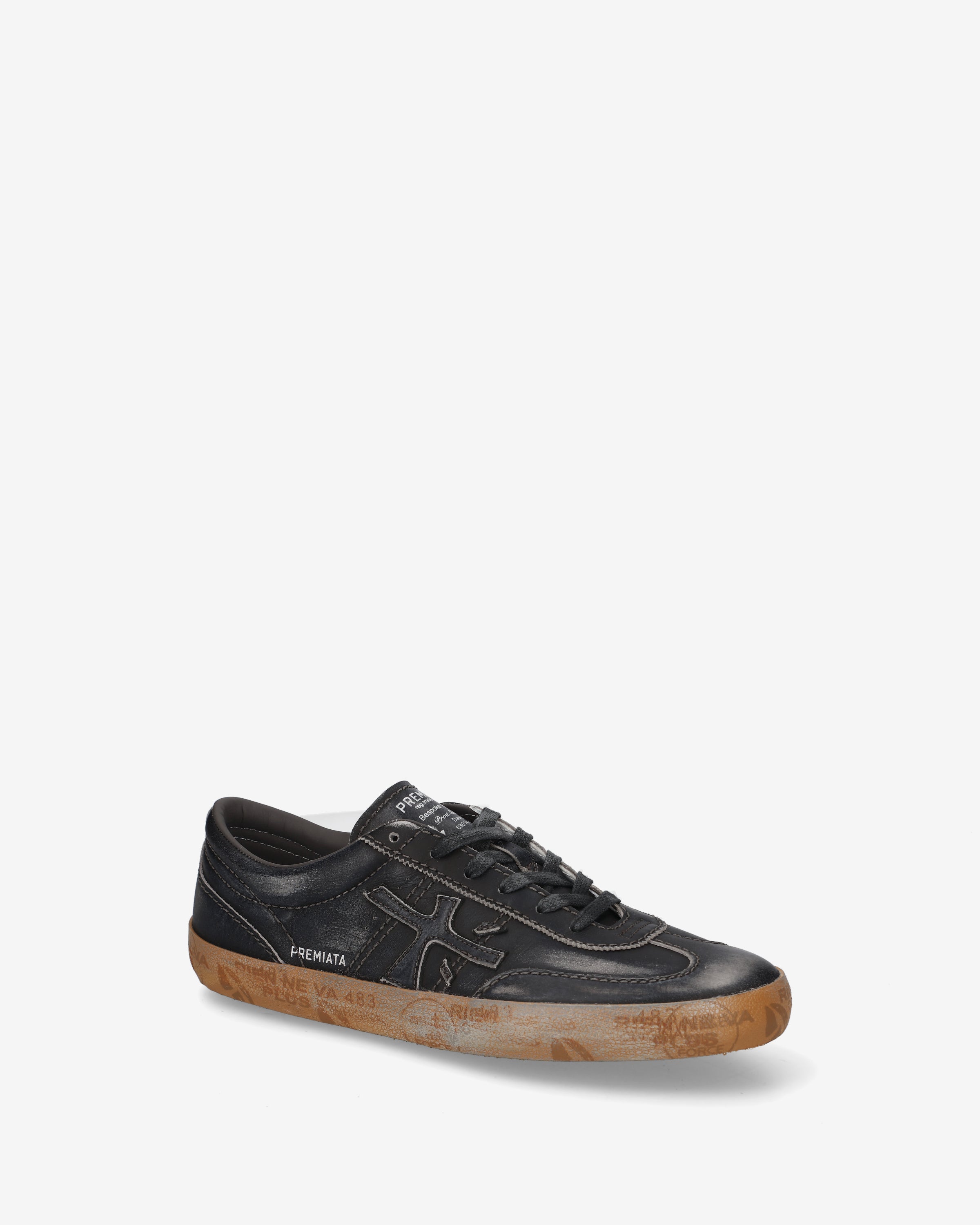 Premiata David 8599 Sneakers Cuir Noir Homme