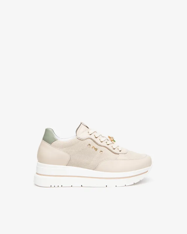 Nero Giardini Sneakers Baskets Cuir Femme Pointure 38
