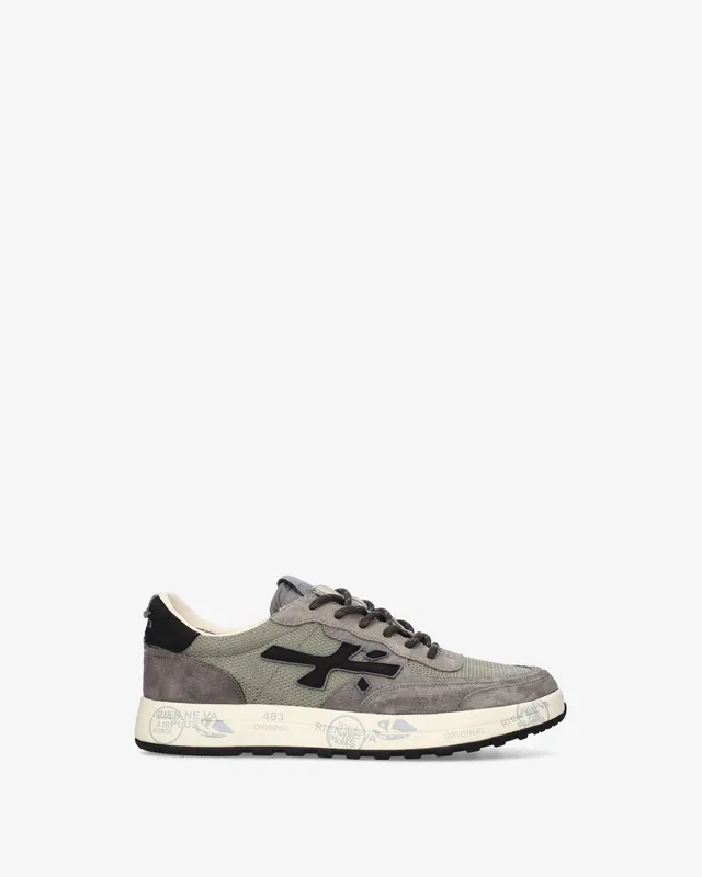 Premiata Nous 8459 baskets beige taupe cuir homme
