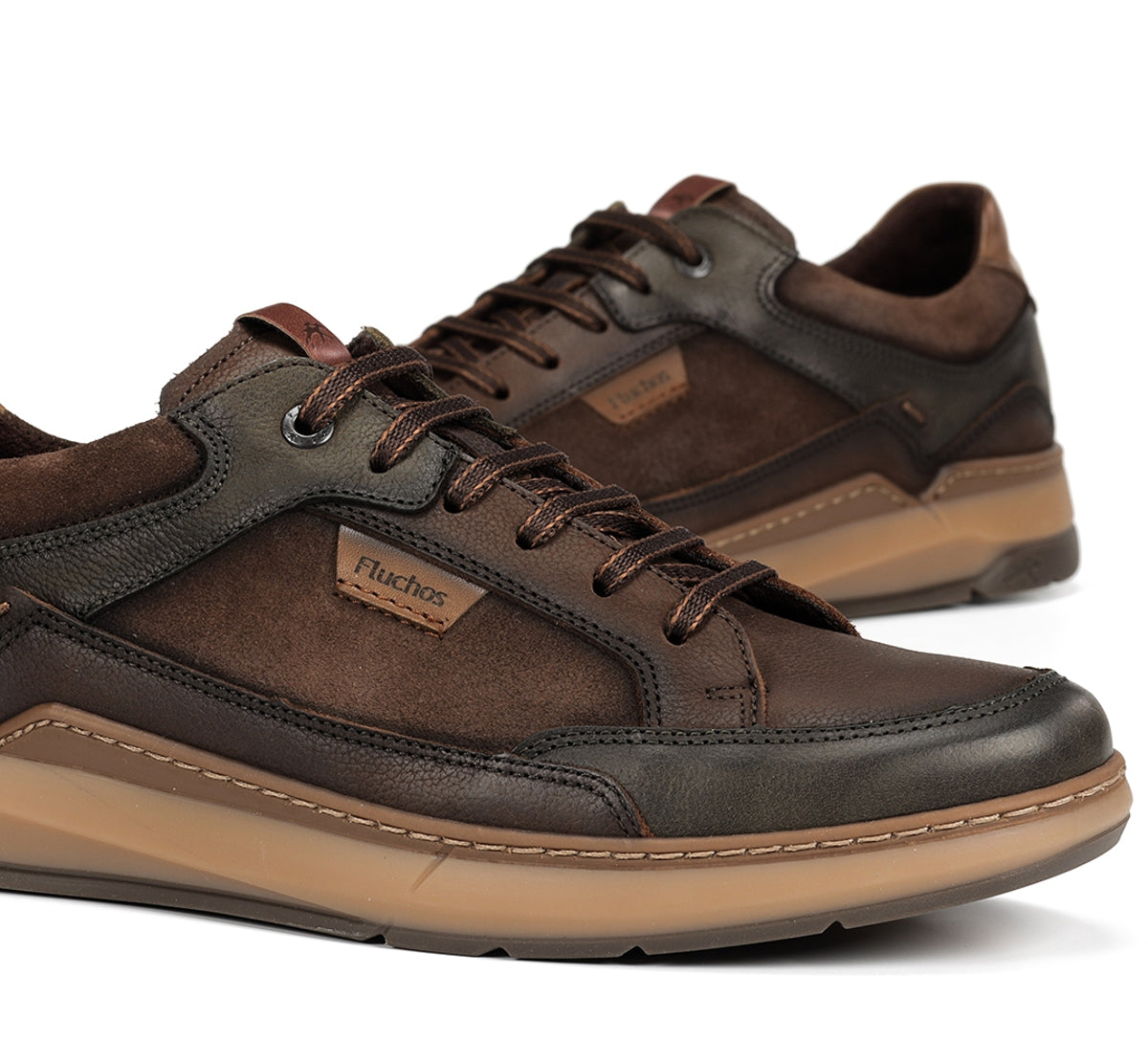 Fluchos Jeff F2279 baskets marron cuir homme