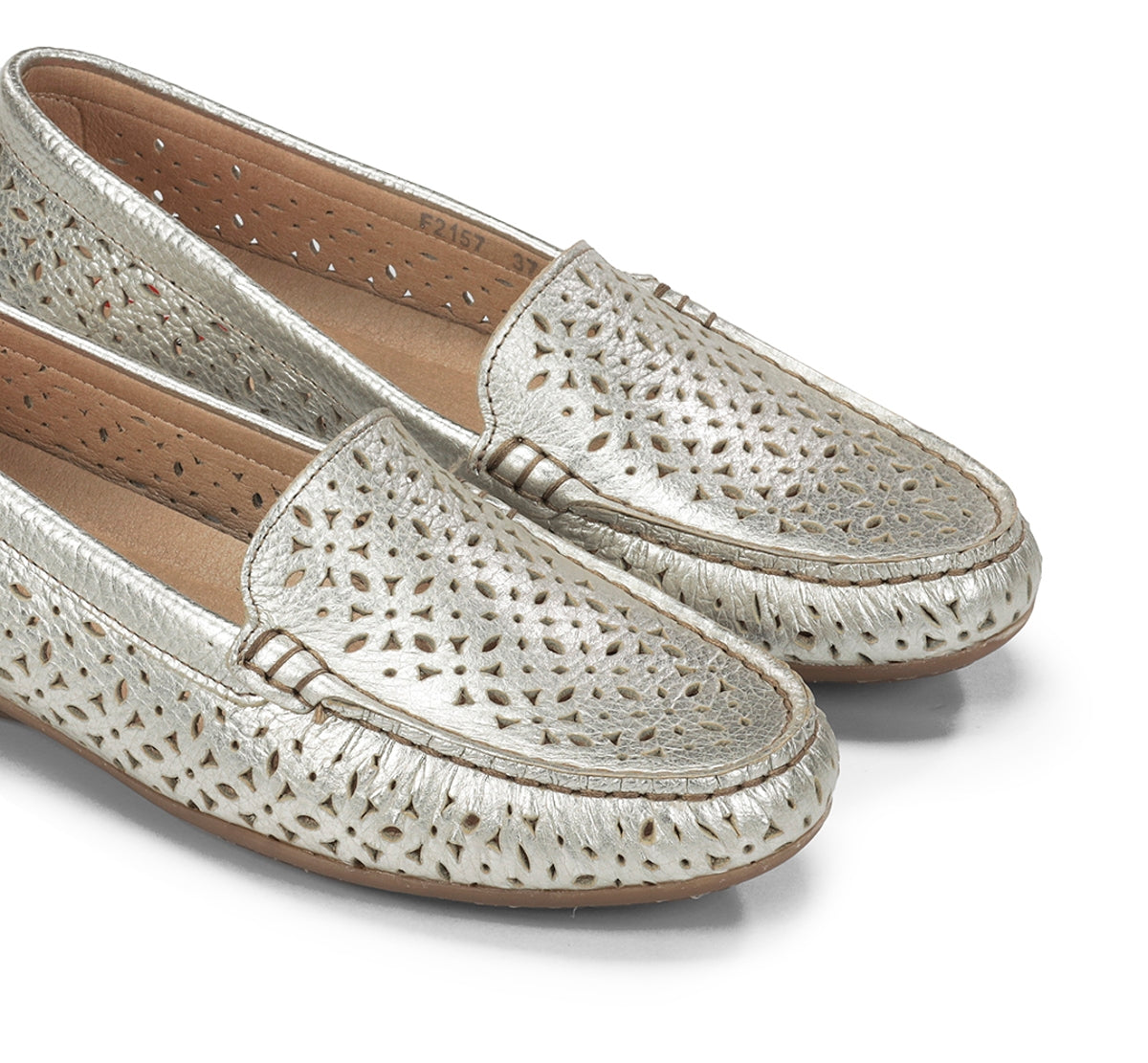 Fluchos Mocasines Bruni F2157 mocassins argent femme