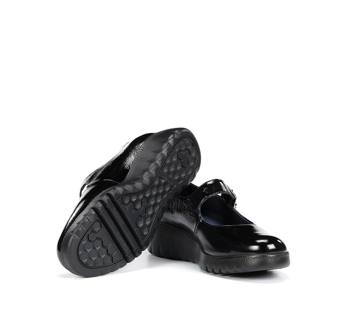 Fluchos Live F2247 chaussure noir femme compensée