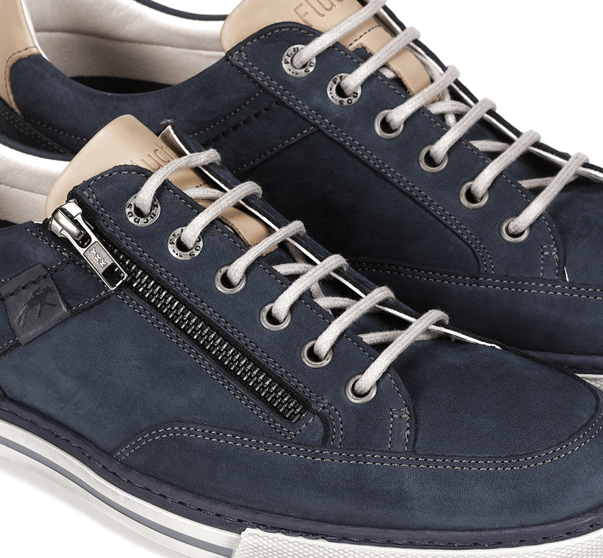 Fluchos Quebec 9376 baskets homme bleu été