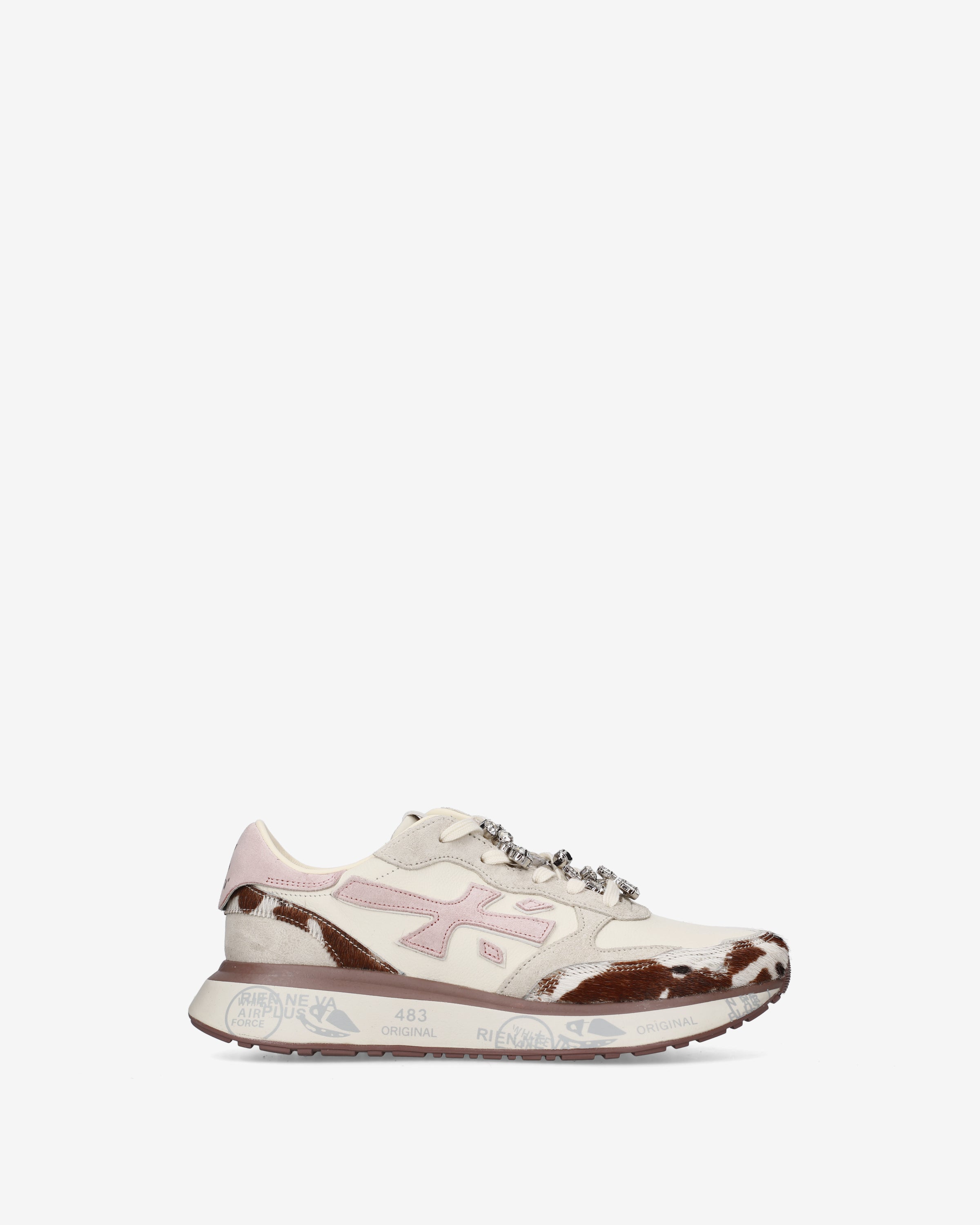 Premiata Lauryn 8456k baskets crème rose