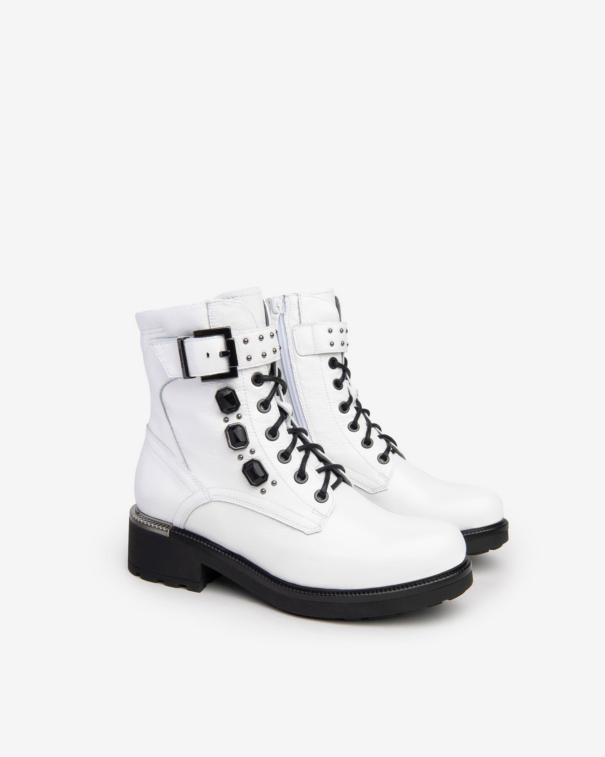 Nero Giardini Combat Boots rangers femme vernis