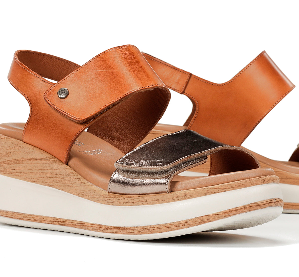 Dorking Prince D9643 sandales femme marron plateforme