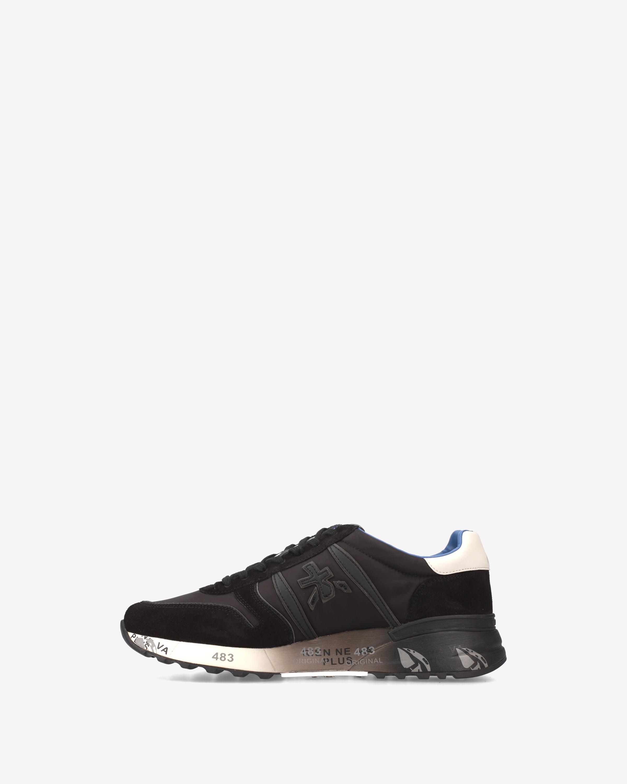 Premiata Lander 7079 sneakers homme noir daim