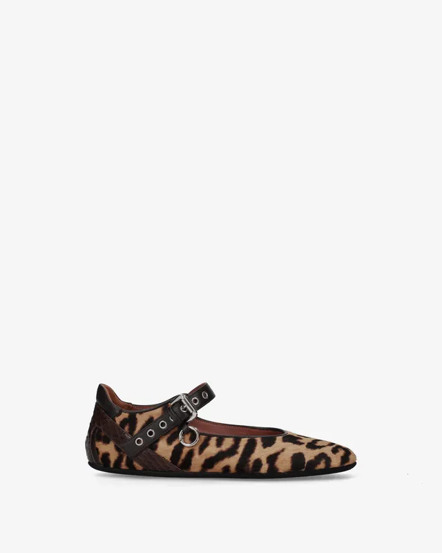 Premiata Mary Jane ballerines léopard boucle