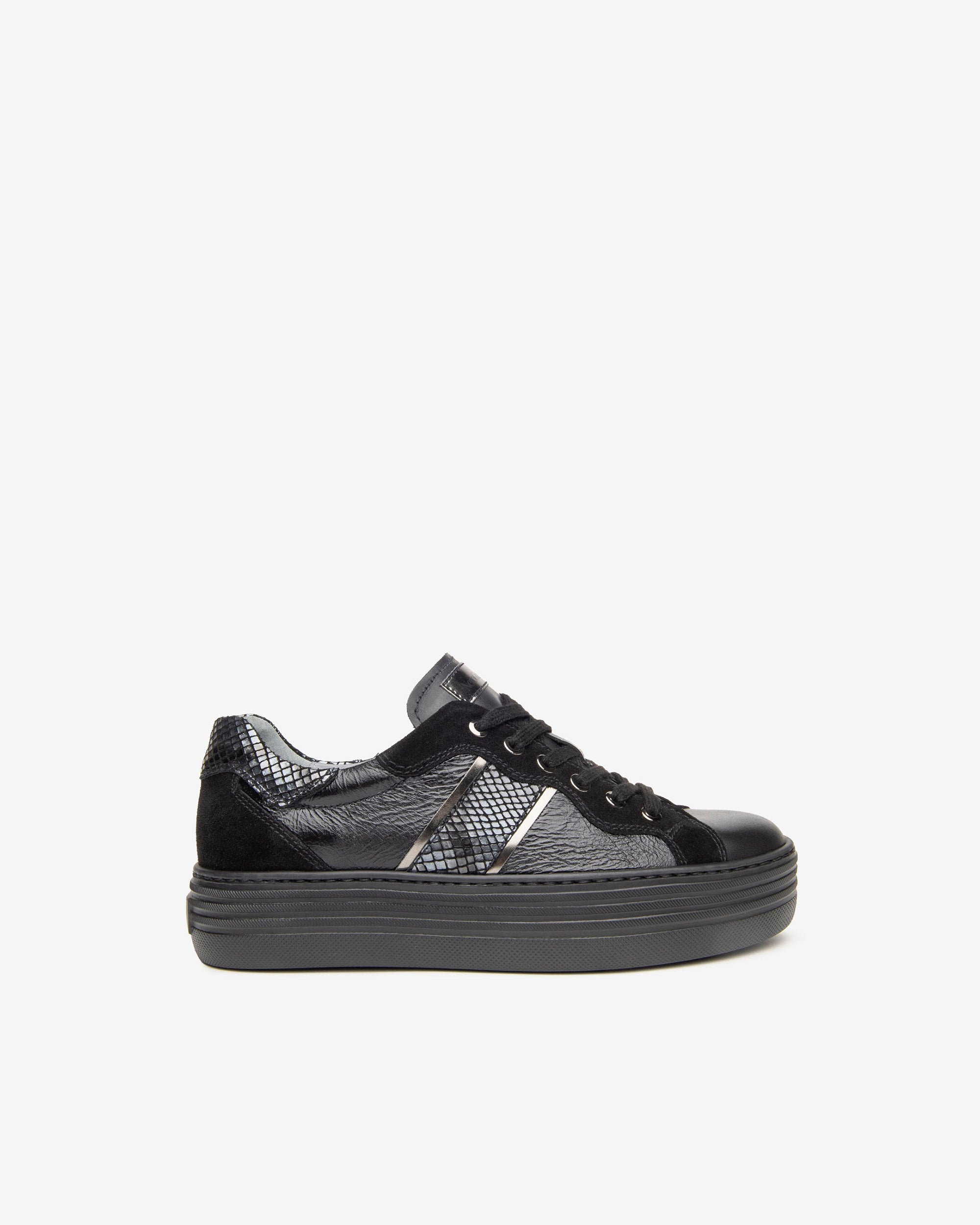 Nero Giardini Sneakers baskets femme cuir daim plateforme
