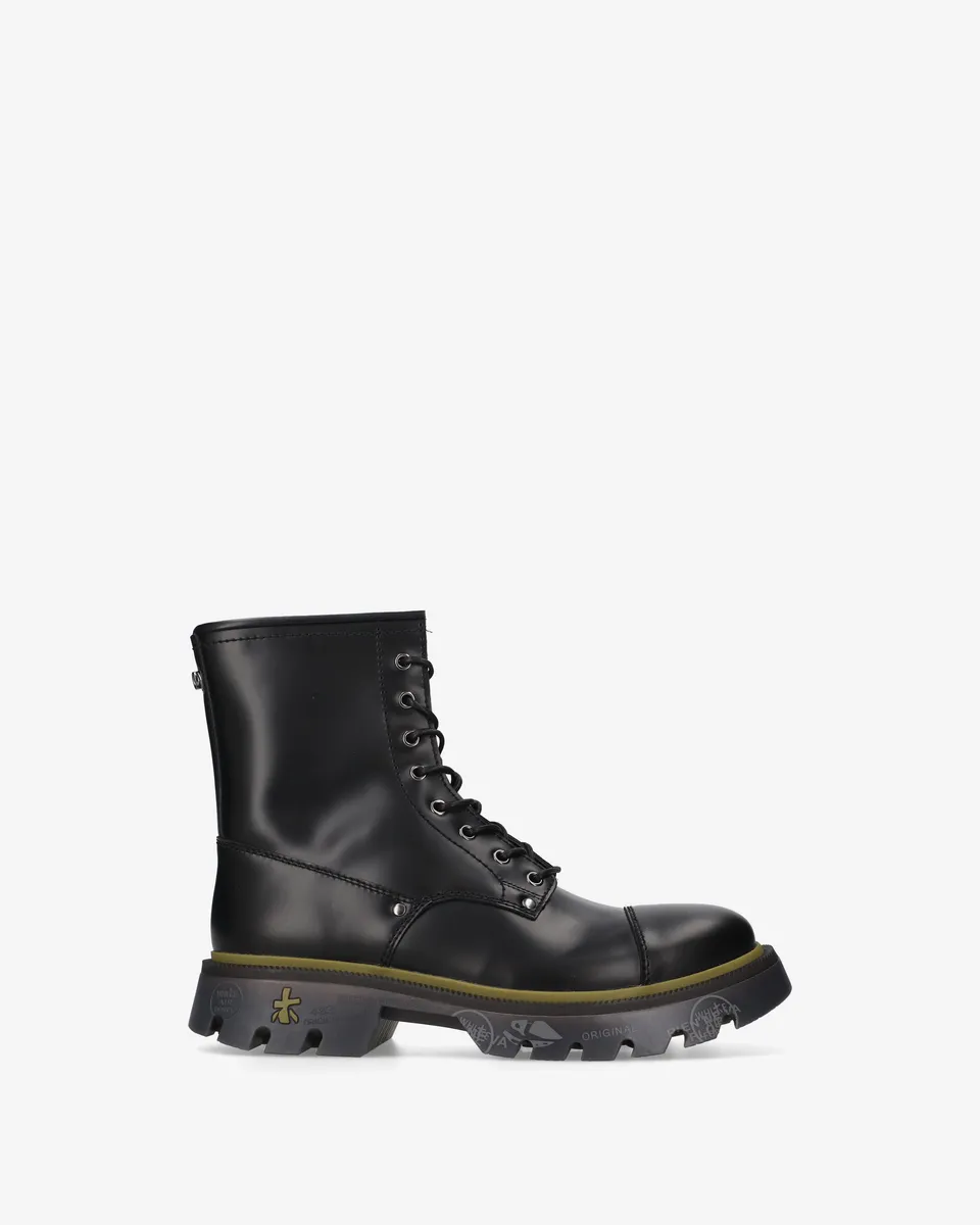 Premiata Clapham 519 baskets noir cuir homme