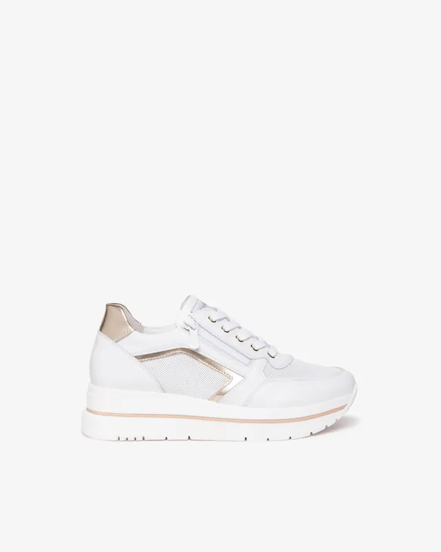 Nero Giardini Sneakers baskets cuir tissu femme pointure 35