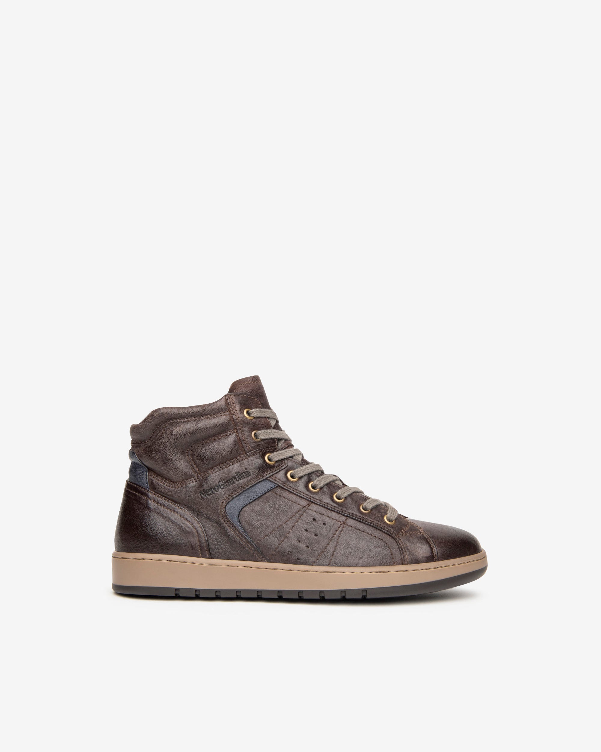Nero Giardini Sneakers montantes homme cuir zip 39-46