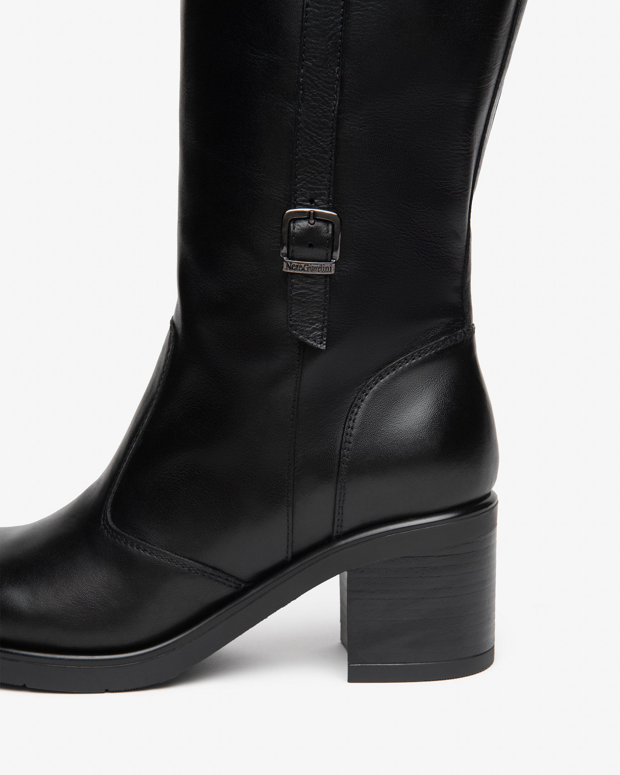 Nero Giardini Boots bottes cuir femme talon 65 mm