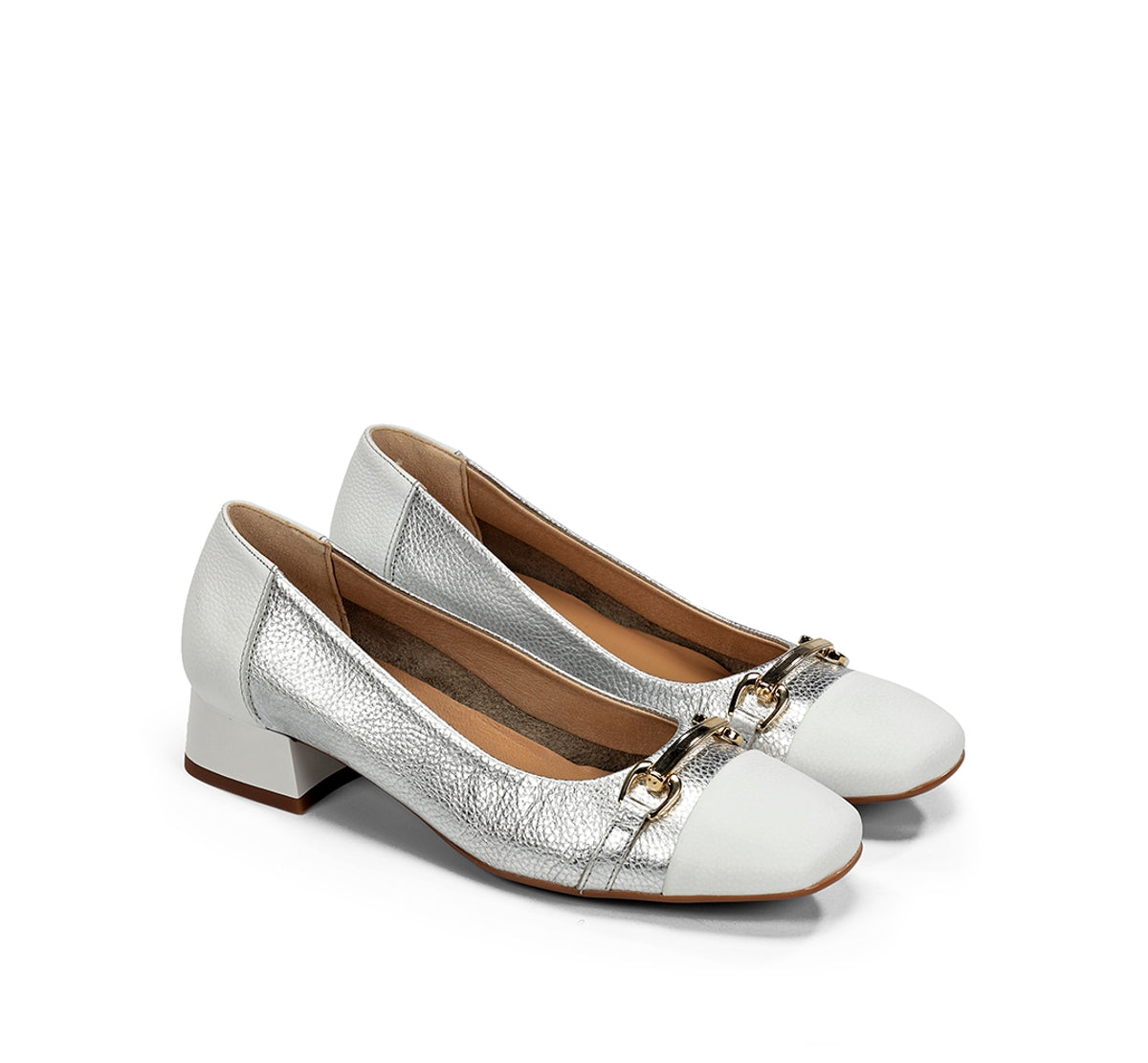 Dorking Gia D9304 mocassin femme argent talon