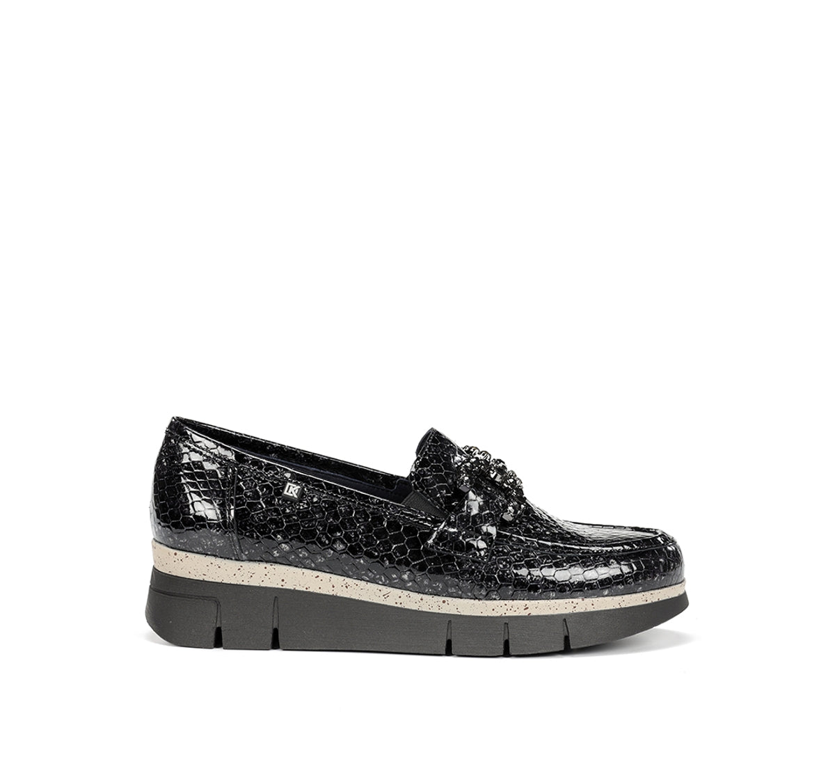 Dorking by Fluchos India D9325 mocassins gris femme cuir